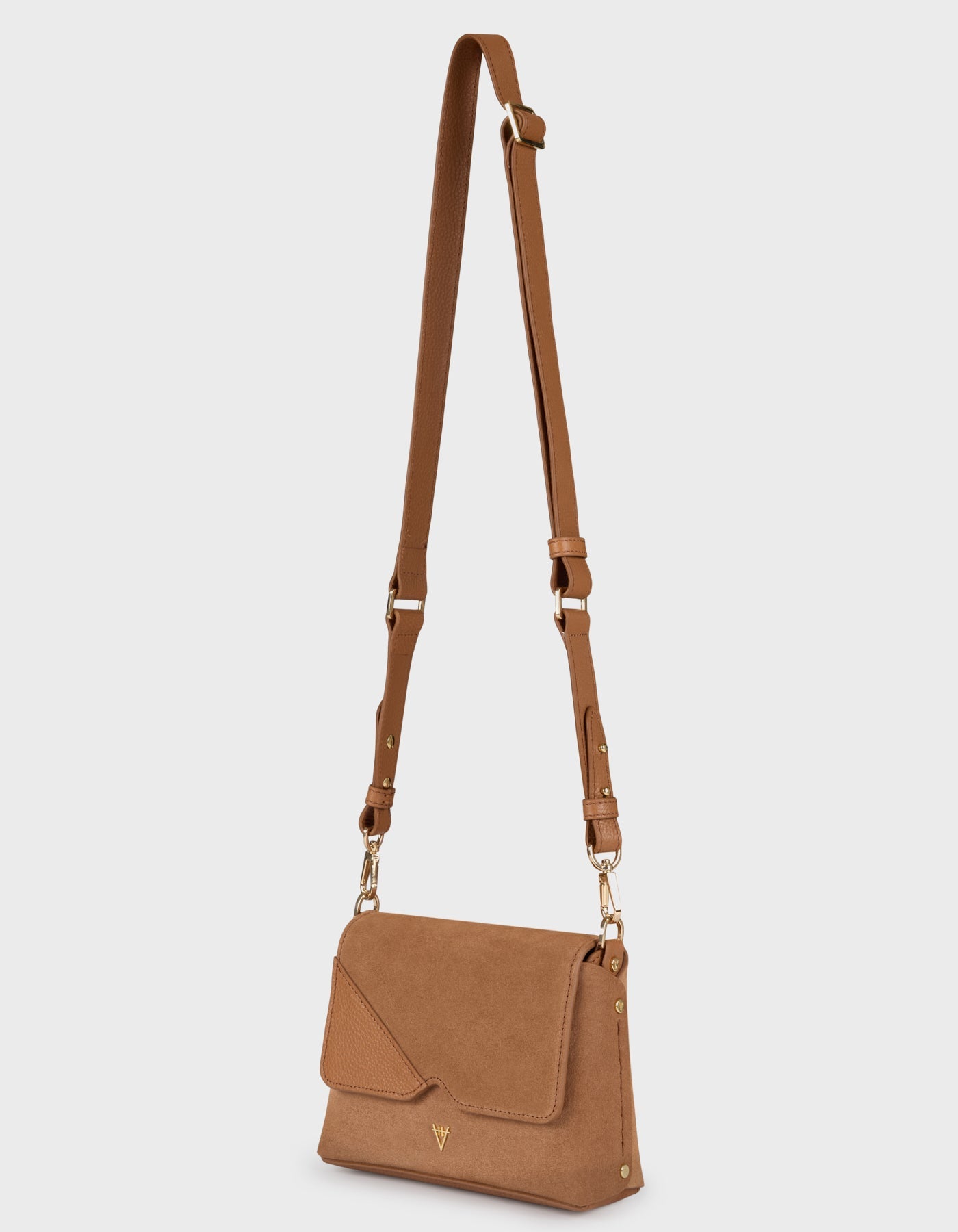 HiVa Atelier | Mare Mini Shoulder Bag Wood Wood Suede | Beautiful and Versatile Leather Accessories