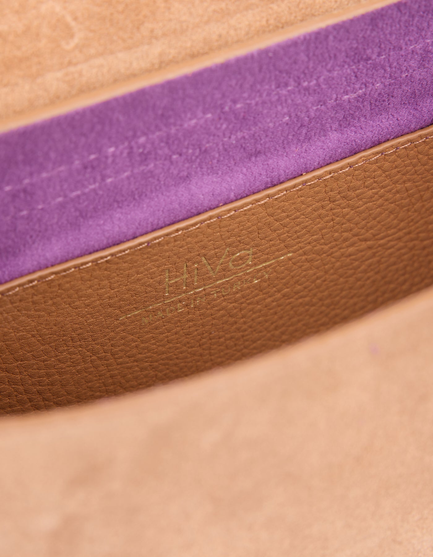 HiVa Atelier | Mare Mini Shoulder Bag Wood Wood Suede | Beautiful and Versatile Leather Accessories