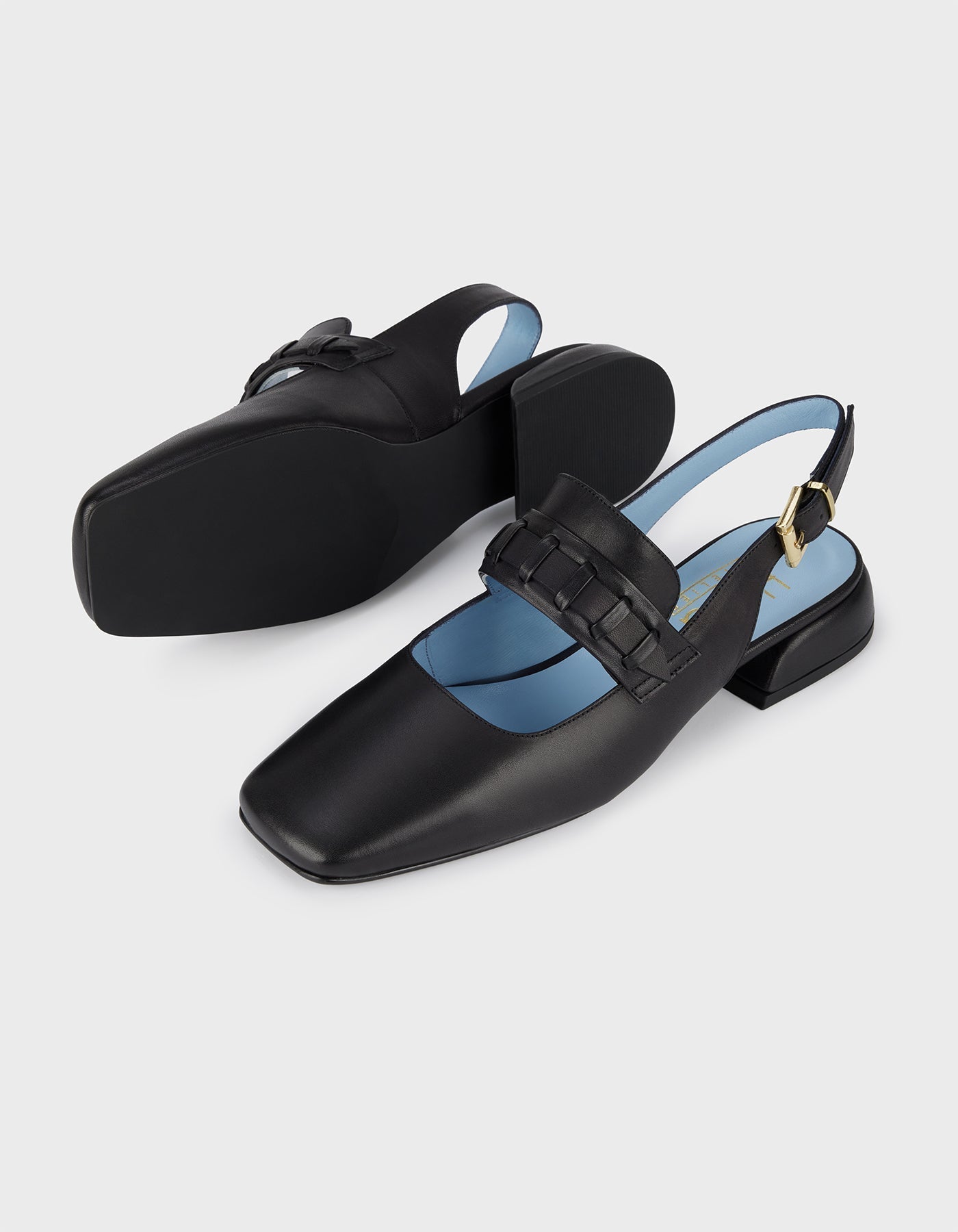 Hiva Atelier | Mary Jane Flat Black | Beautiful and Versatile Leather Accessories
