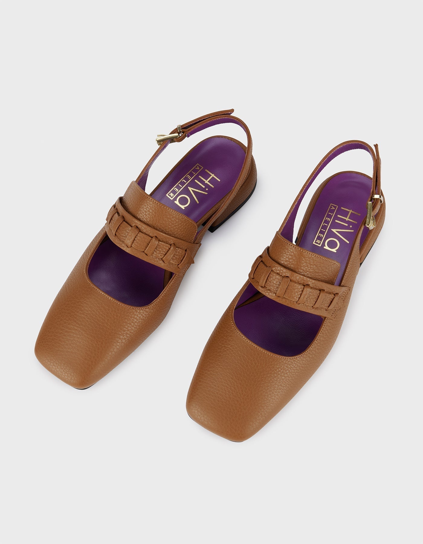 Hiva Atelier | Mary Jane Flat Wood | Beautiful and Versatile Leather Accessories