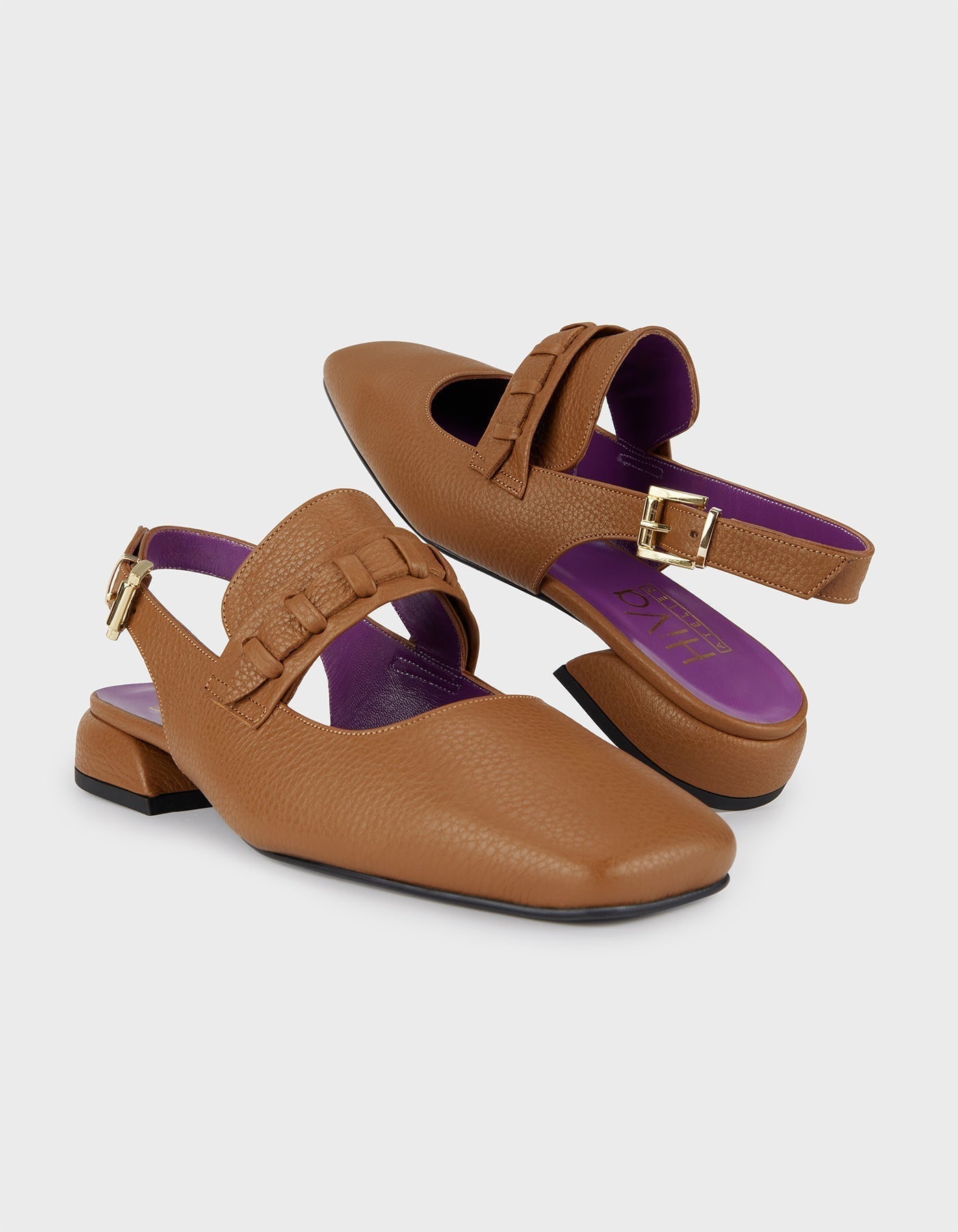 Hiva Atelier | Mary Jane Flat Wood | Beautiful and Versatile Leather Accessories