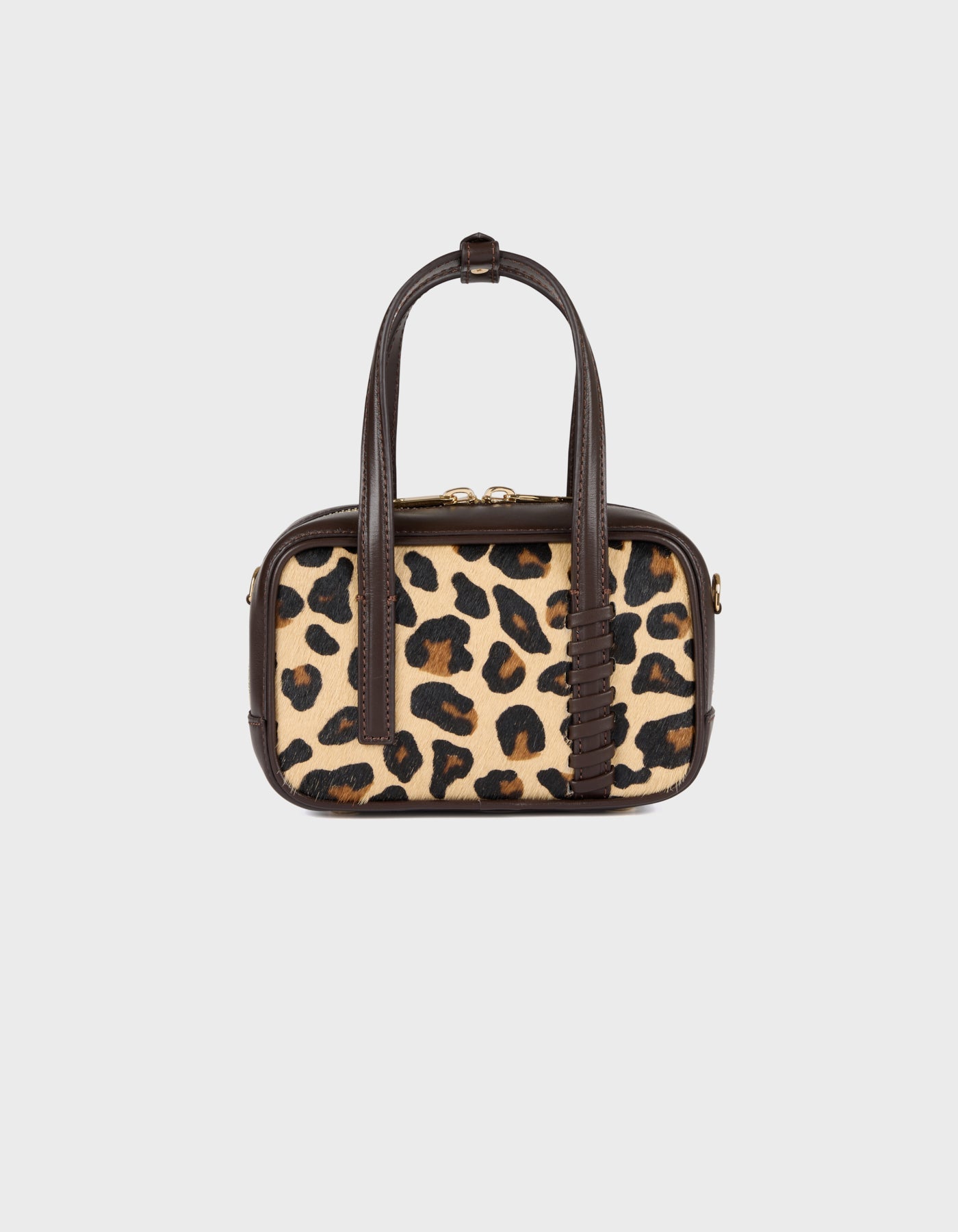 HiVa Atelier | Micro Bowling Bag LEOPARD | Beautiful and Versatile Leather Accessories