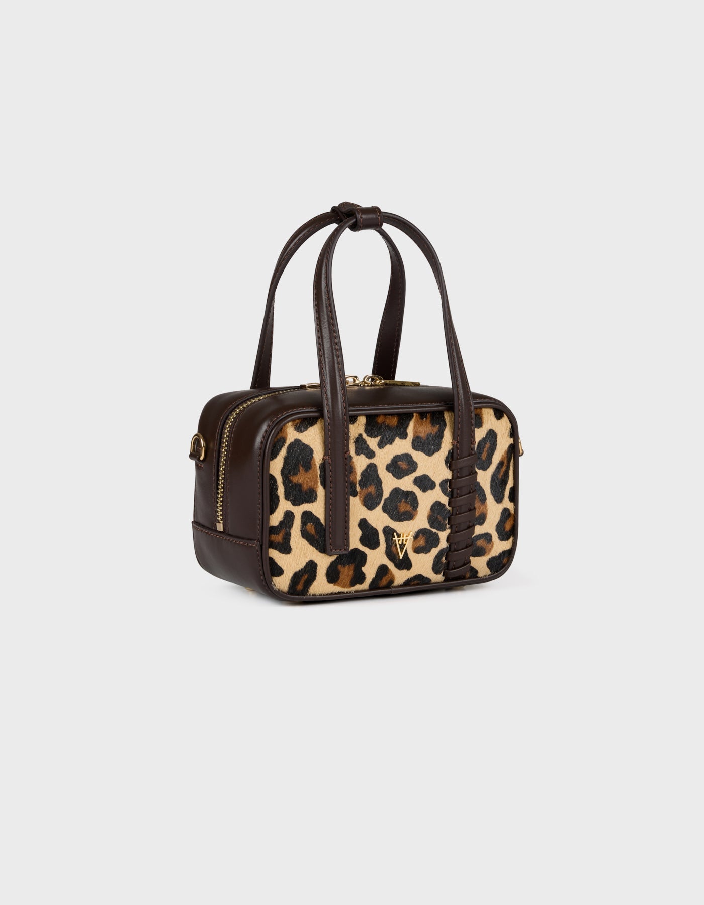 HiVa Atelier | Micro Bowling Bag LEOPARD | Beautiful and Versatile Leather Accessories