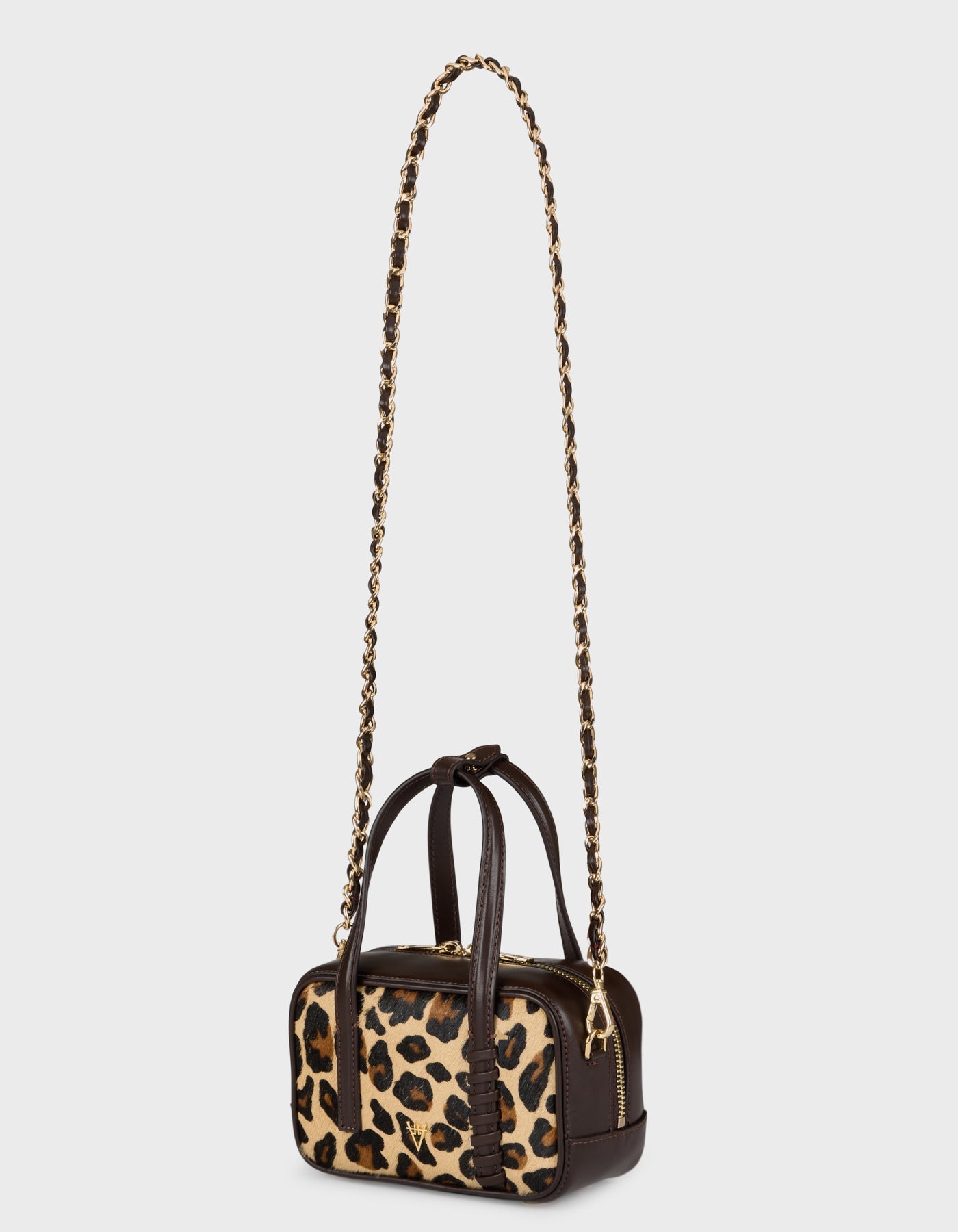 HiVa Atelier | Micro Bowling Bag LEOPARD | Beautiful and Versatile Leather Accessories