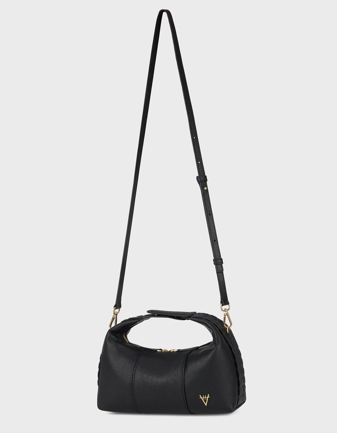 HiVa Atelier | Midi Croissant Bag Black | Her Tarza Uygun Deri Aksesuarlar