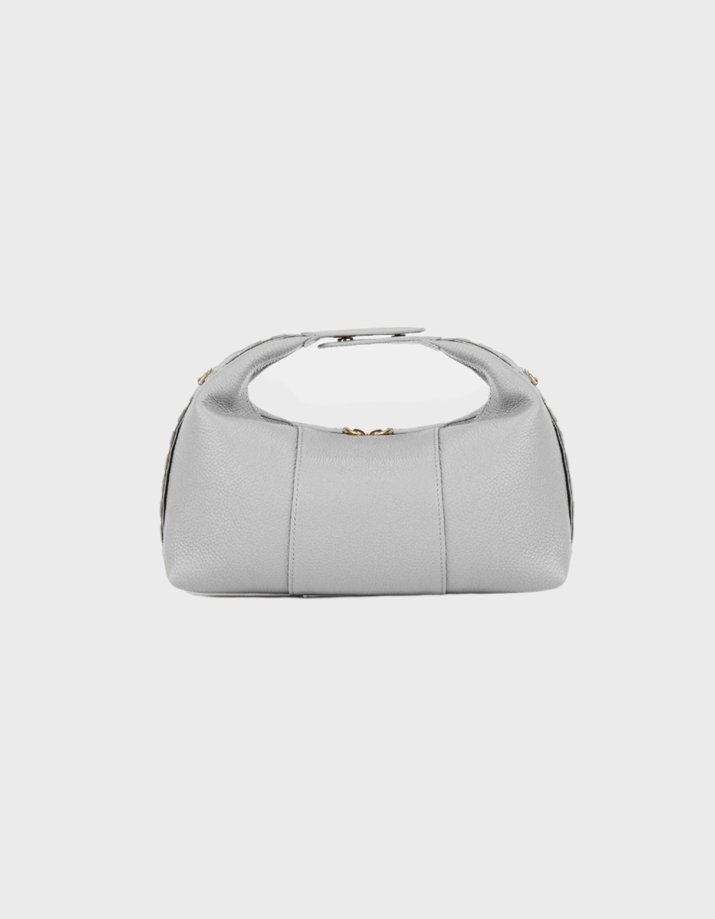 HiVa Atelier | Midi Croissant Bag Light Gray | Beautiful and Versatile Leather Accessories