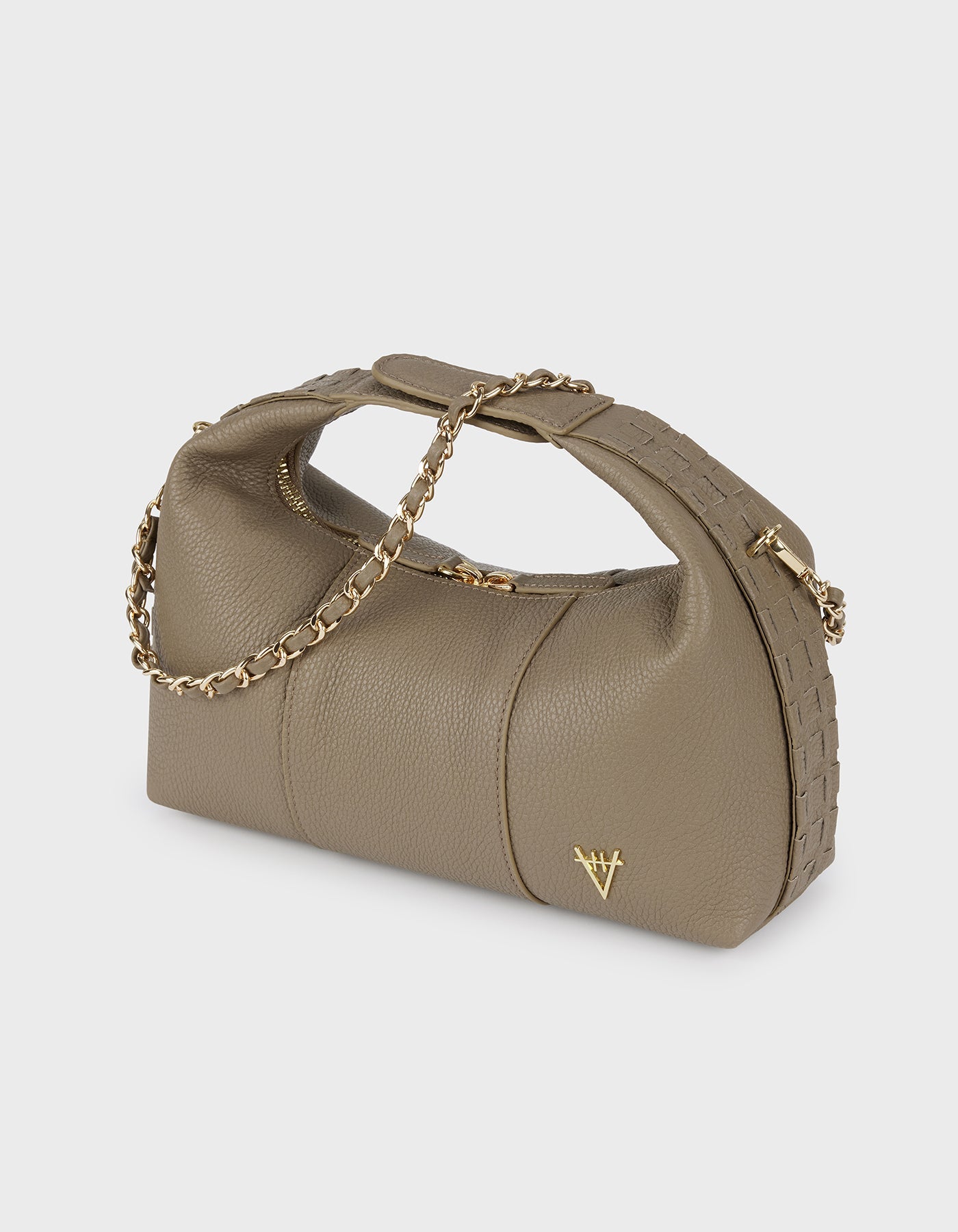 HiVa Atelier | Midi Croissant Bag Mink | Beautiful and Versatile Leather Accessories