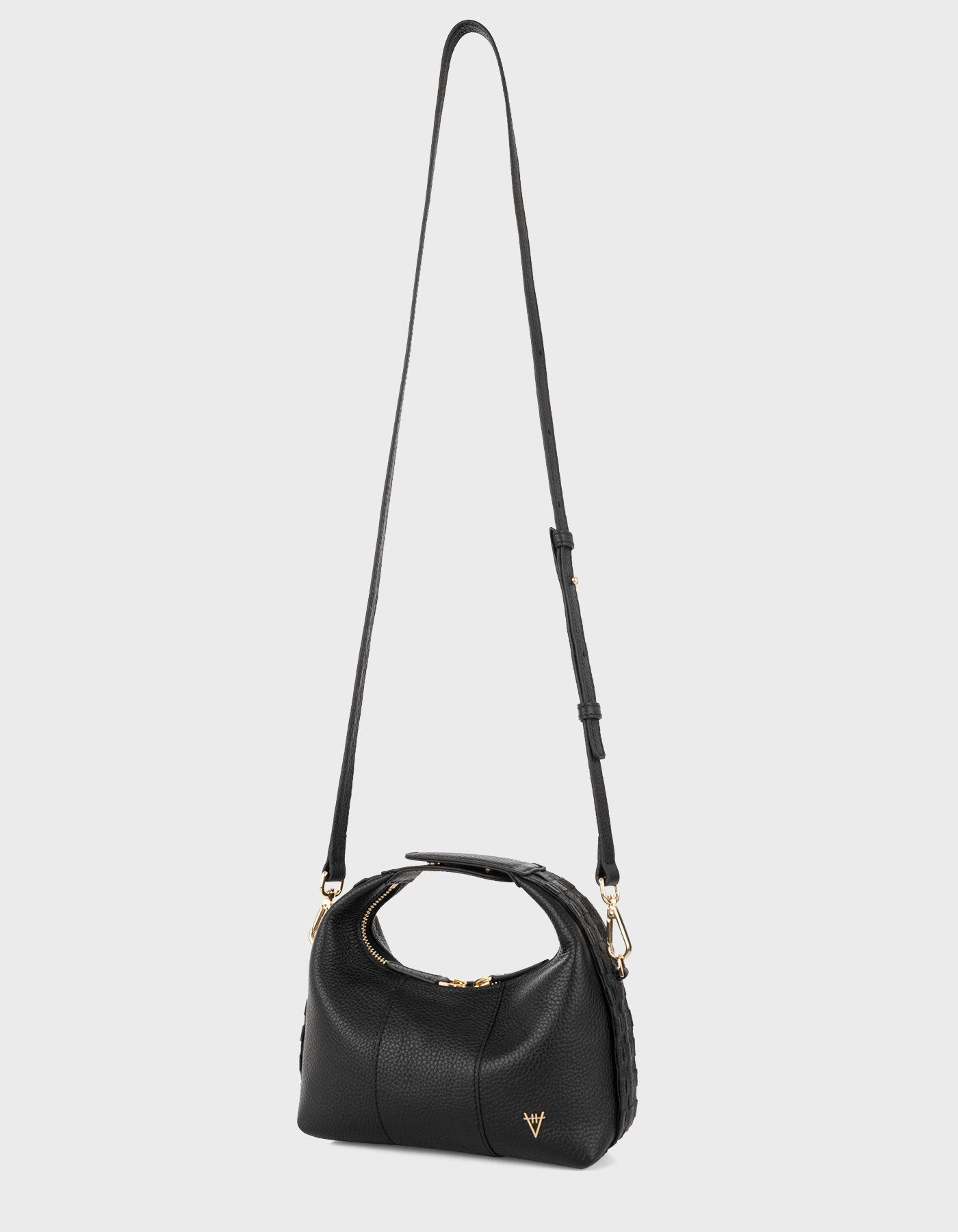 Hiva Atelier | Mini Croissant BLACK | Beautiful and Versatile Leather Accessories