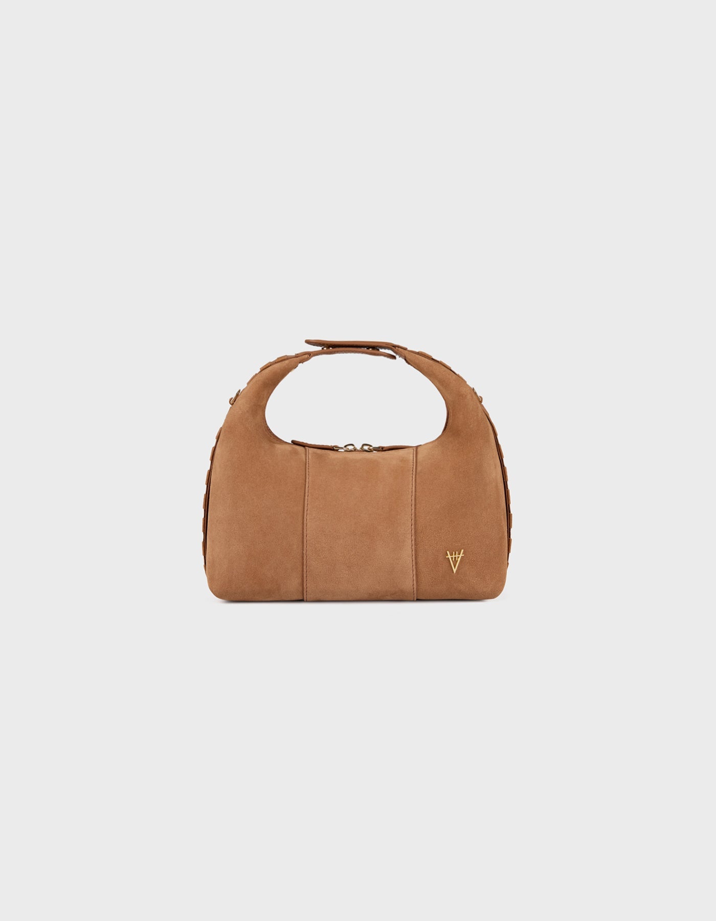 Hiva Atelier | Mini Croissant WOOD SUEDE | Her Tarza Uygun Deri Aksesuarlar