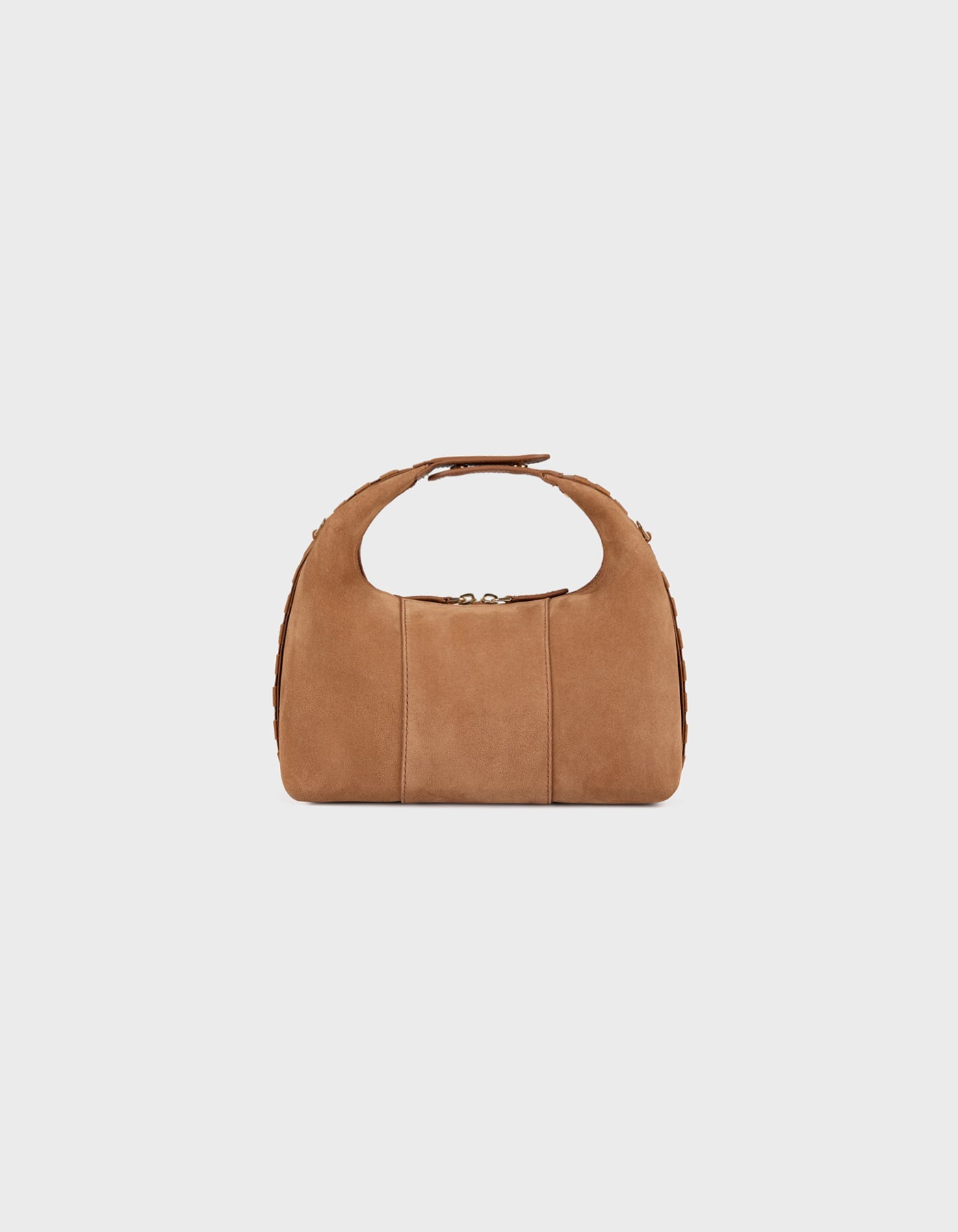 Hiva Atelier | Mini Croissant WOOD SUEDE | Her Tarza Uygun Deri Aksesuarlar