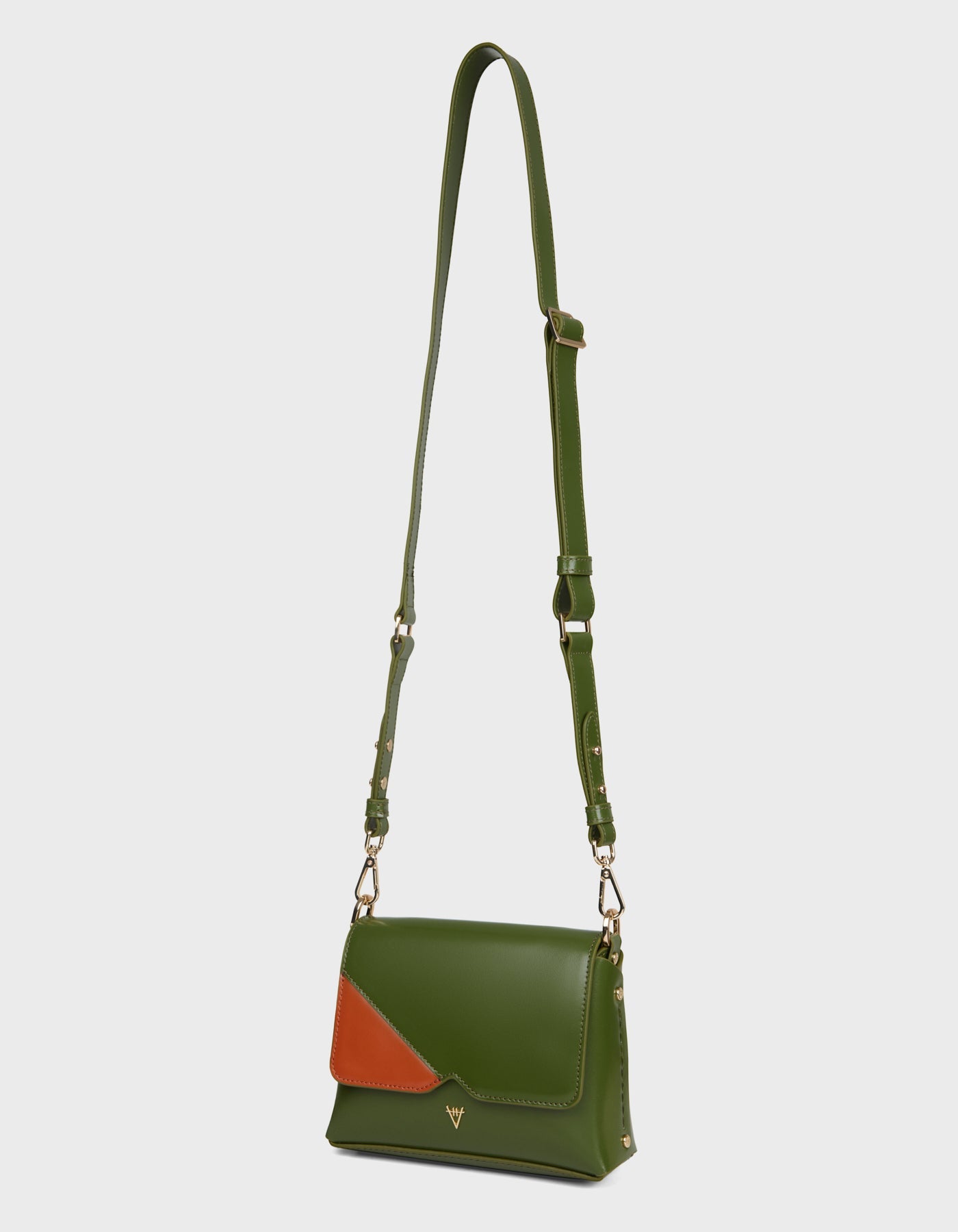 HiVa Atelier | Mini Mare Shoulder Bag Burnt Orange Olive | Her Tarza Uygun Deri Aksesuarlar