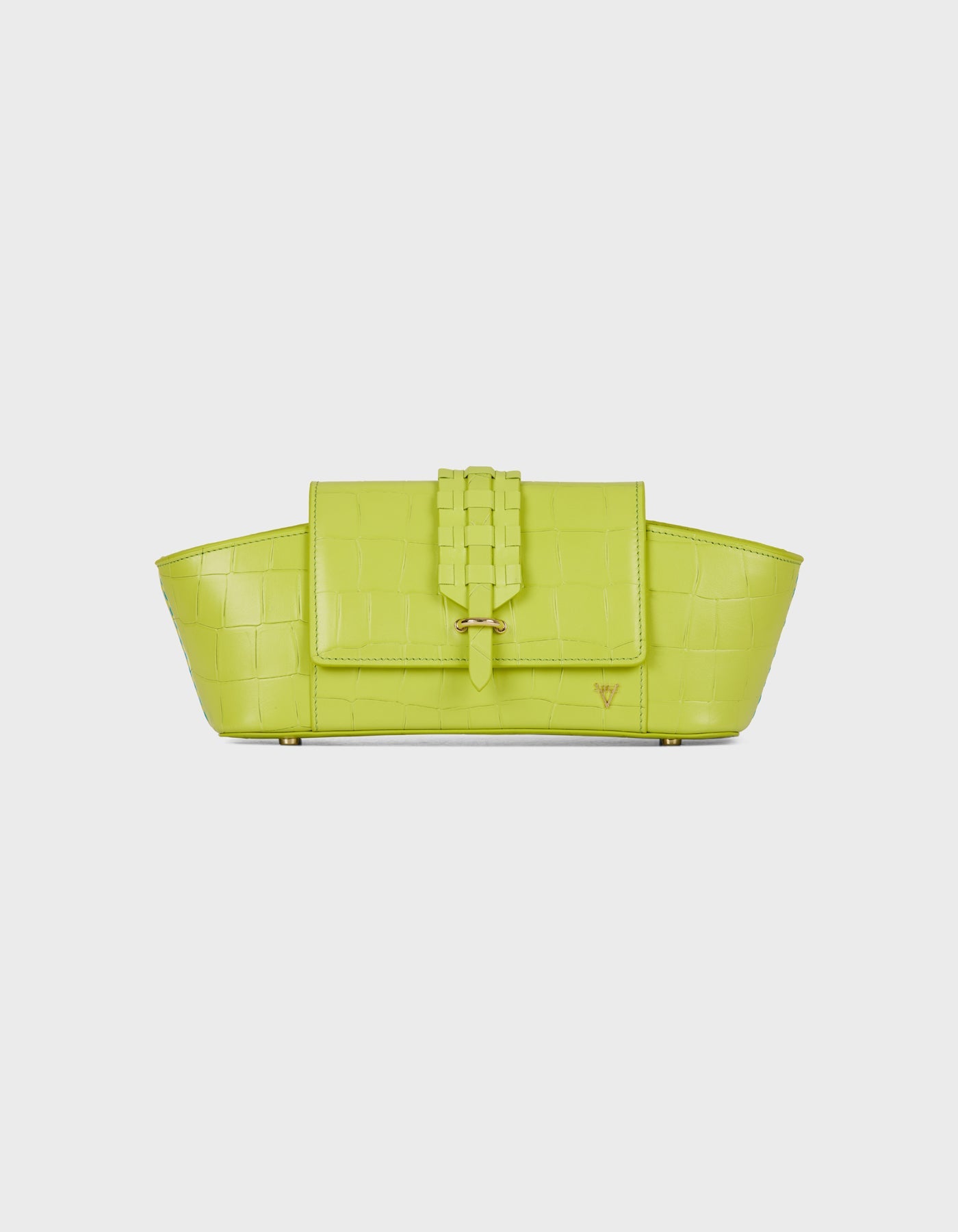 HiVa Atelier | Navis Shoulder Bag Croco Effect Apple | Her Tarza Uygun Deri Aksesuarlar