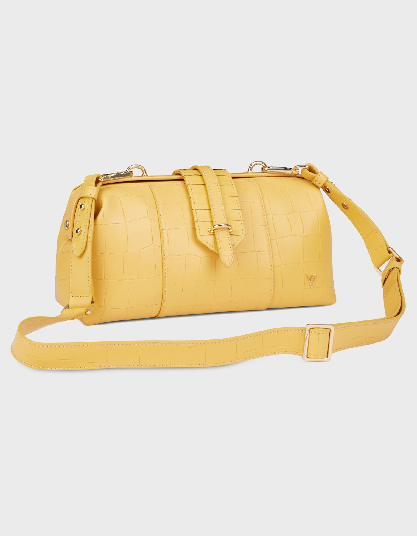 Hiva Atelier | Nubes Doctor Bag Croco Effect Honeycomb | Her Tarza Uygun Deri Aksesuarlar