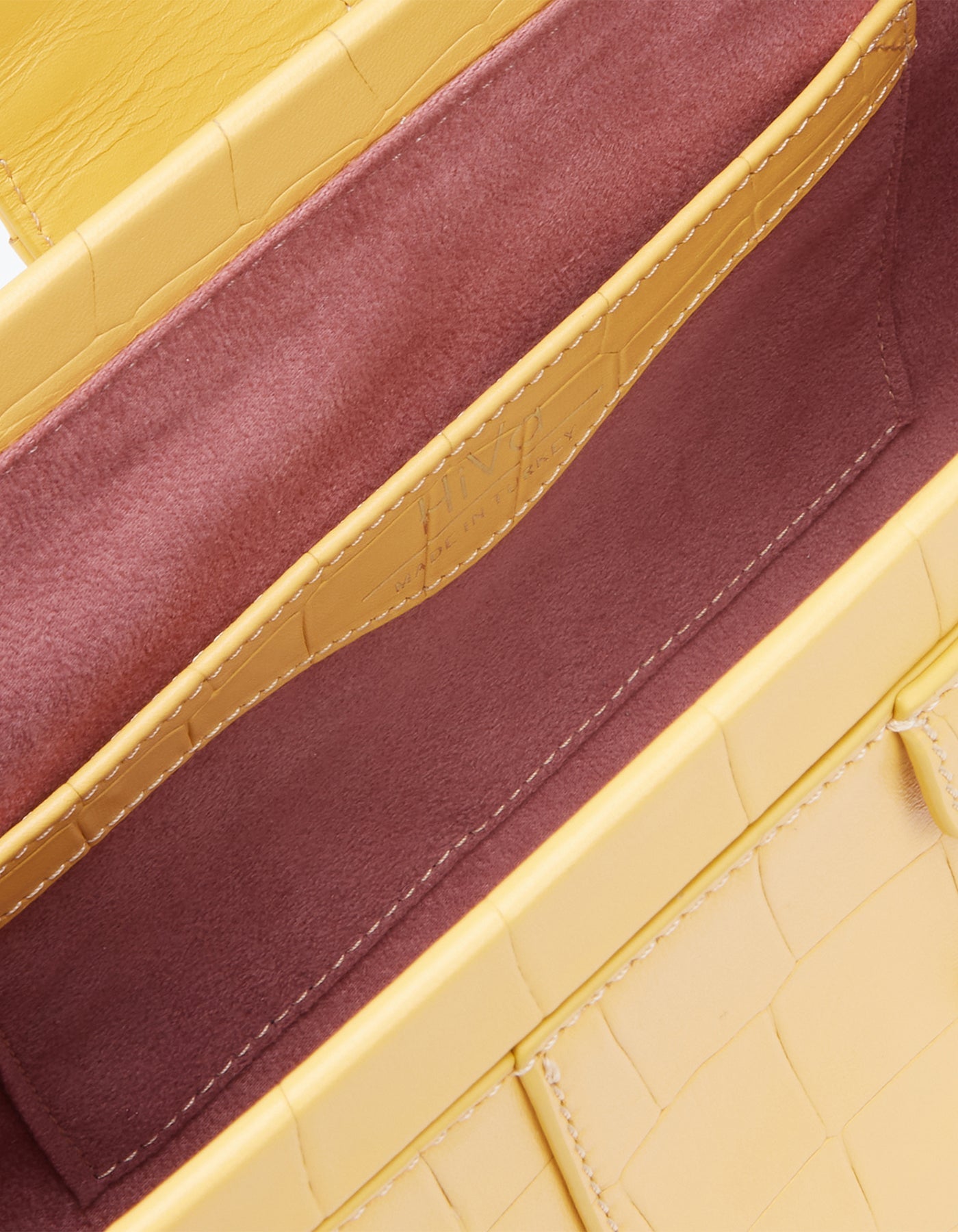 Hiva Atelier | Nubes Doctor Bag Croco Effect Honeycomb | Her Tarza Uygun Deri Aksesuarlar