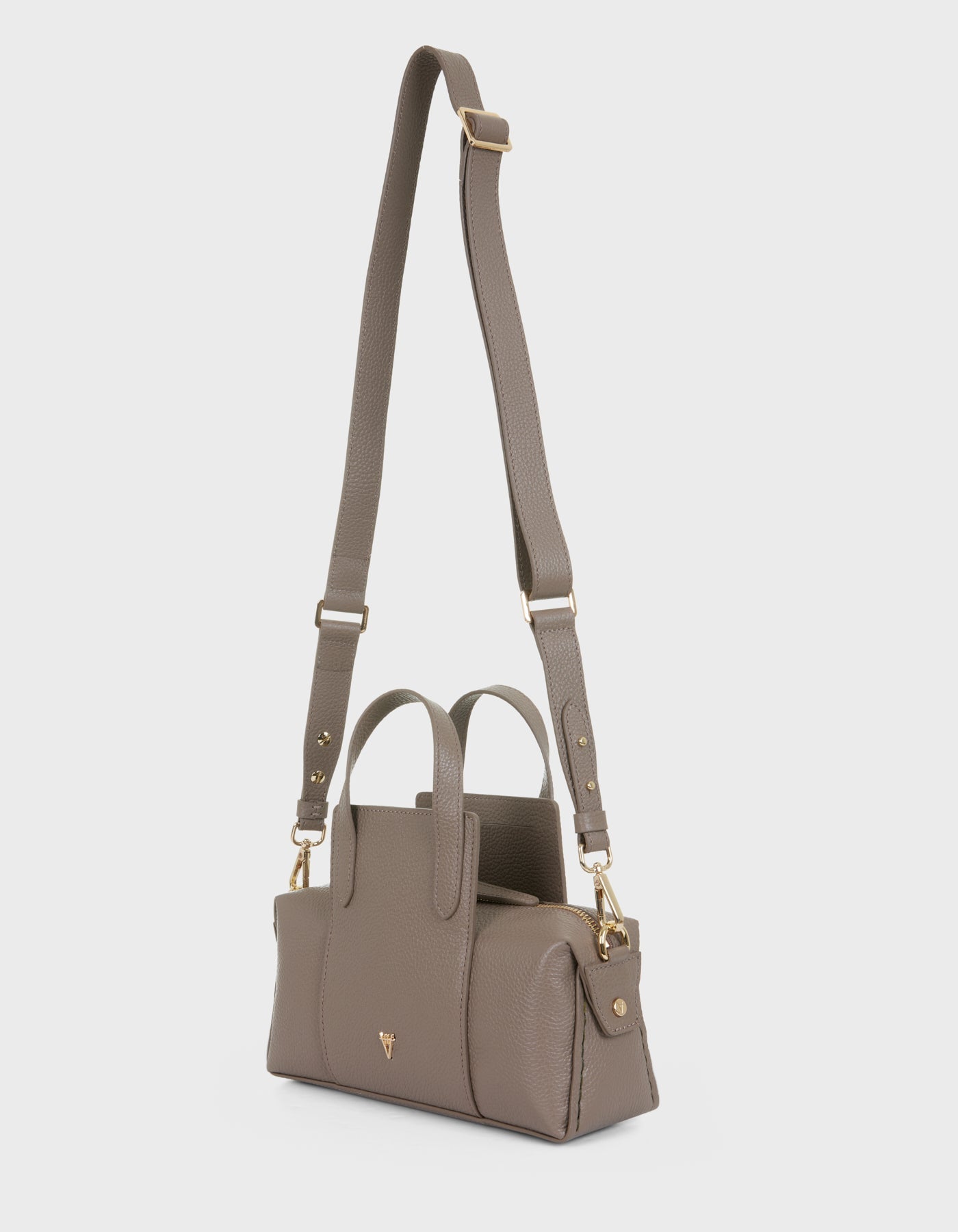 Hiva Atelier | Onsra Cylinder Crossbody Bag MINK | Beautiful and Versatile Leather Accessories