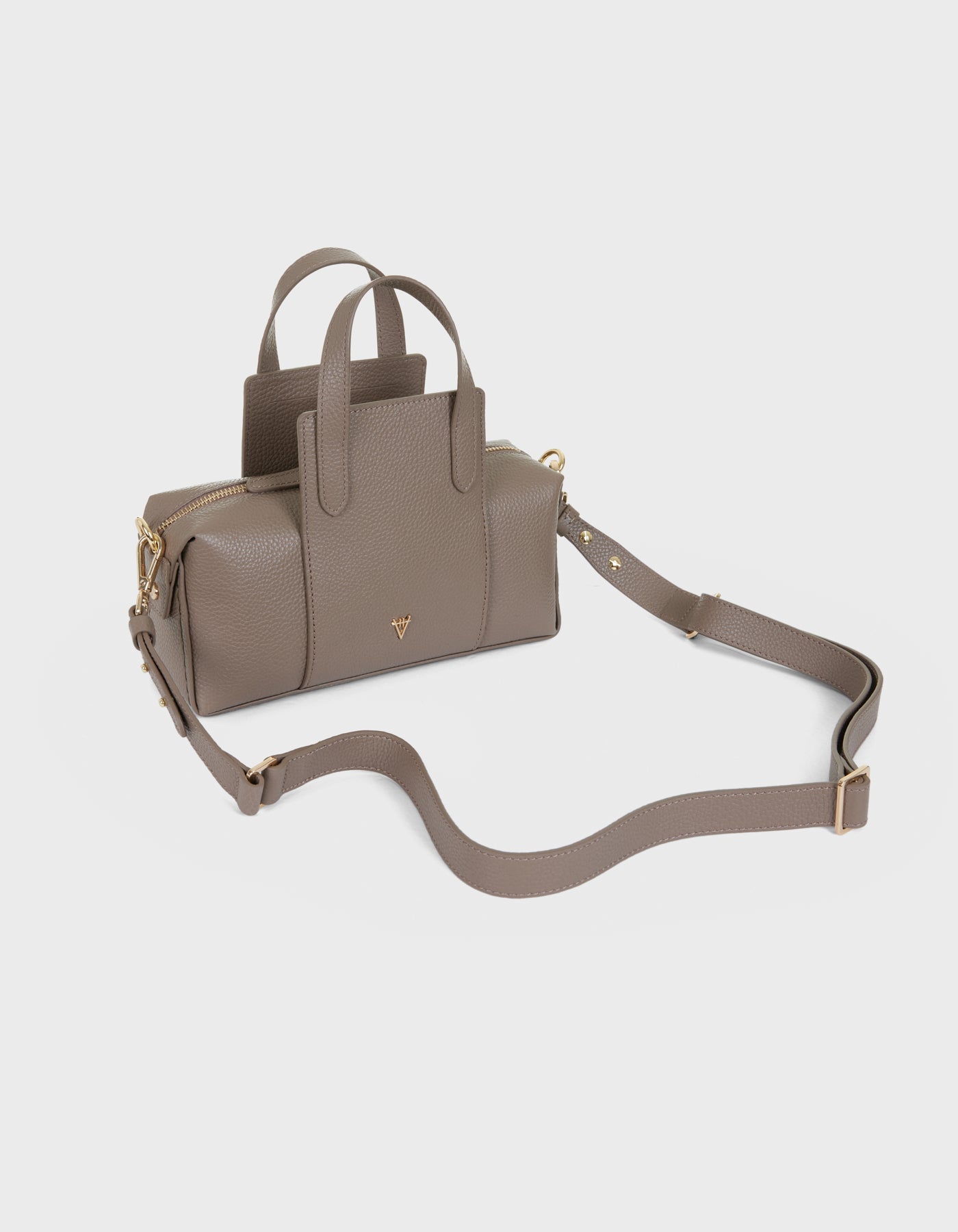 Hiva Atelier | Onsra Cylinder Crossbody Bag MINK | Beautiful and Versatile Leather Accessories