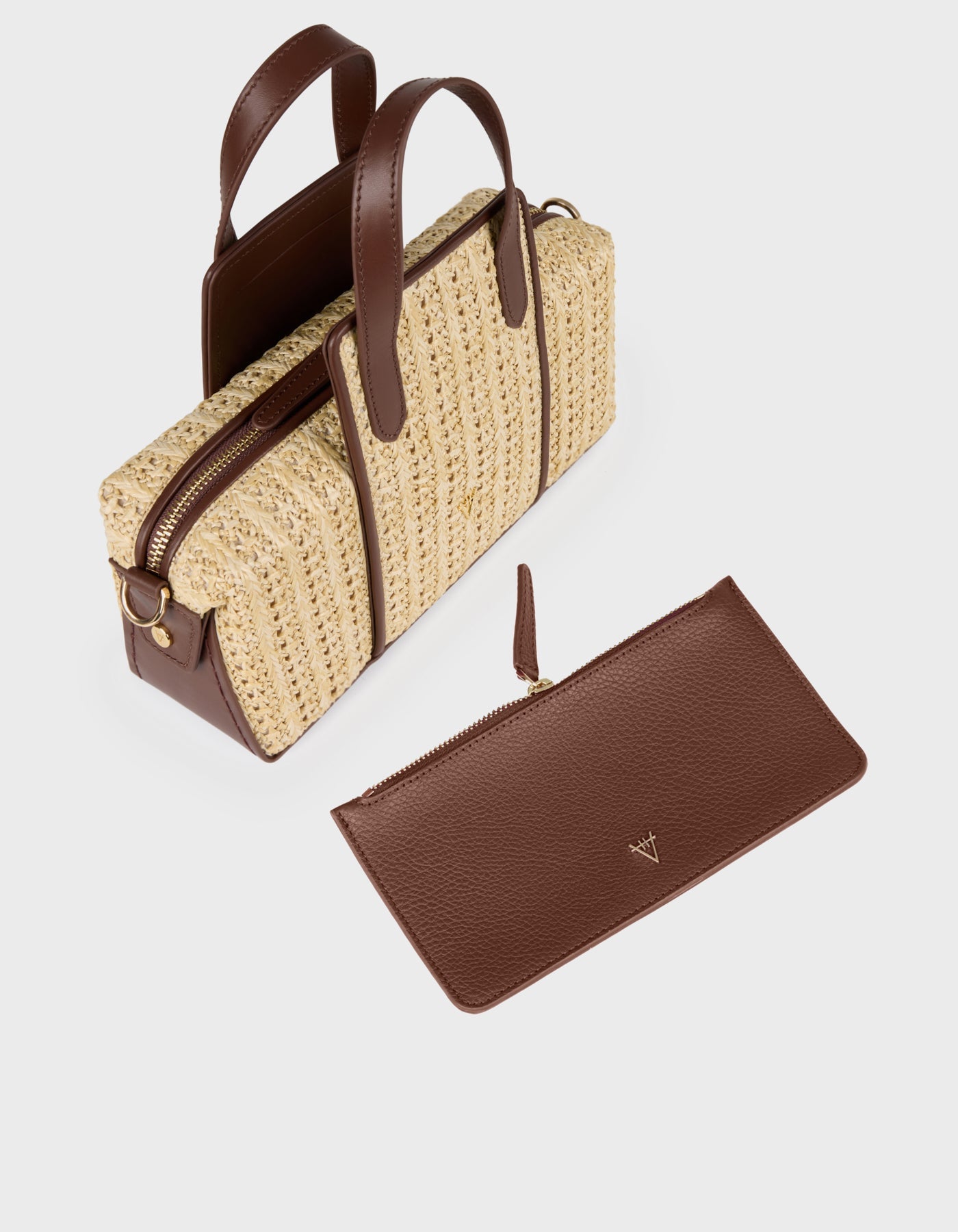 Hiva Atelier | Onsra Cylinder Shoulder Bag Natural Nutshell Raffia | Her Tarza Uygun Deri Aksesuarlar