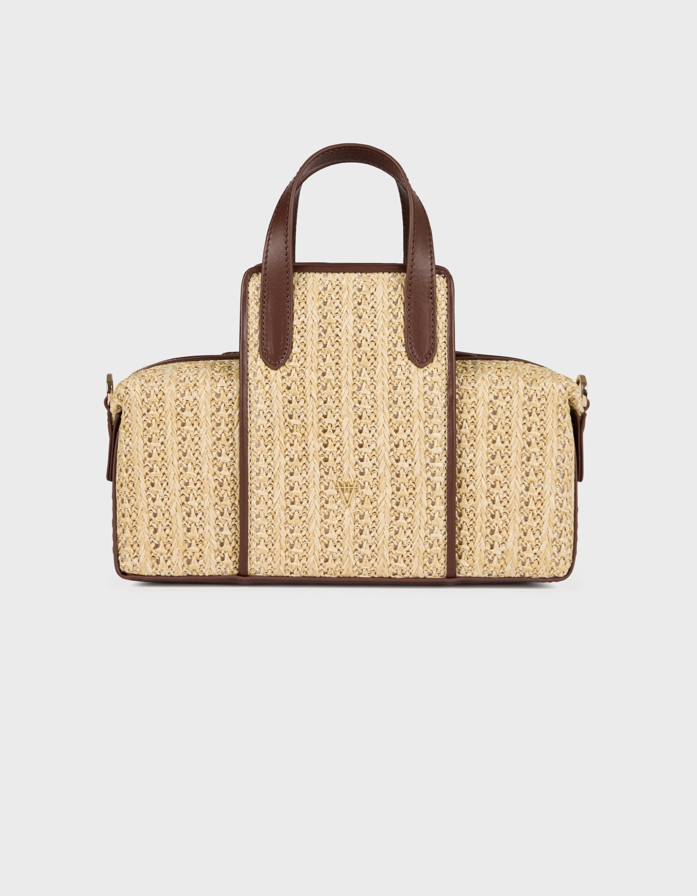 Hiva Atelier | Onsra Cylinder Shoulder Bag Natural Nutshell Raffia | Her Tarza Uygun Deri Aksesuarlar