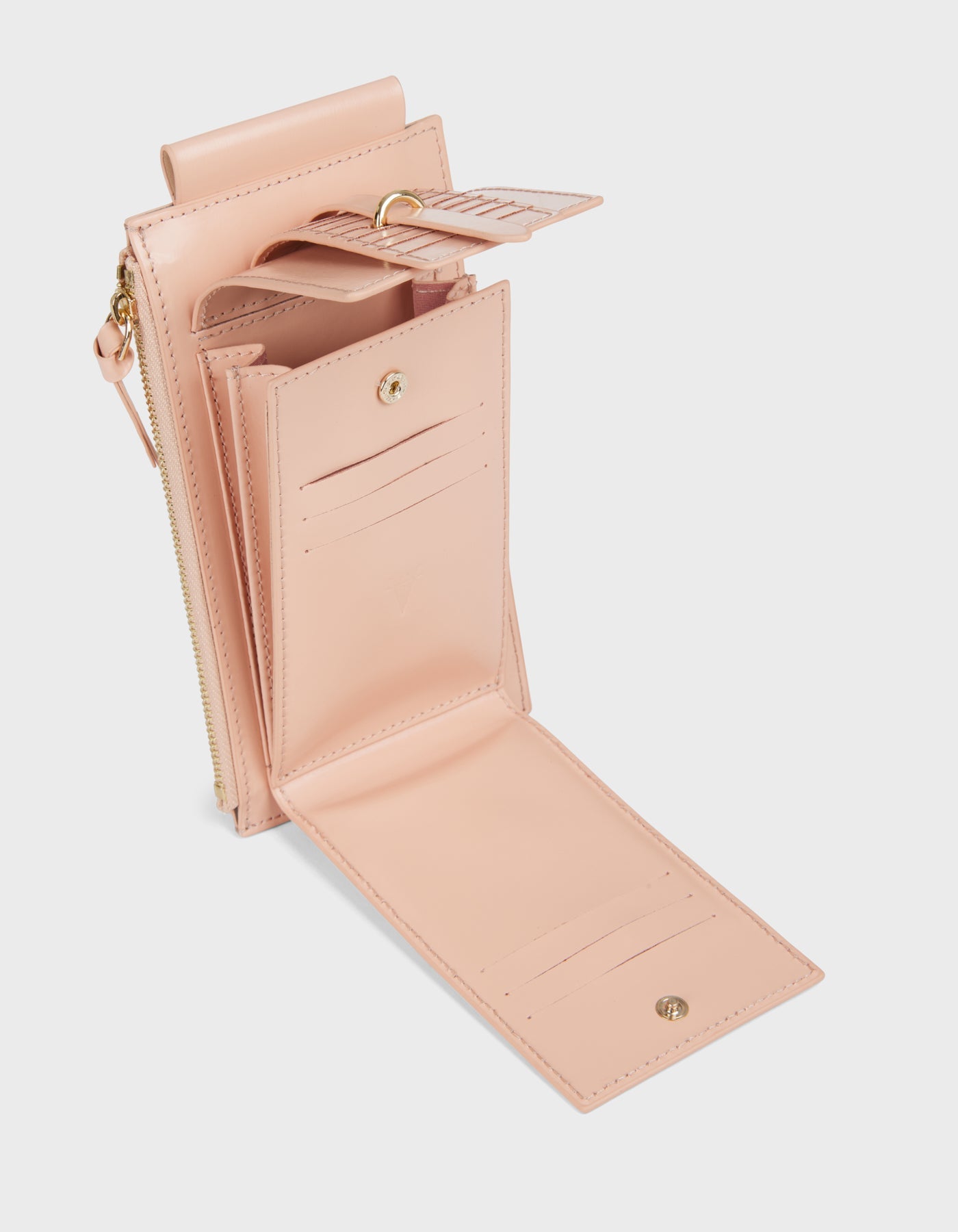 HiVa Atelier | Crossbody Phone Bag Peach Sand | Her Tarza Uygun Deri Aksesuarlar