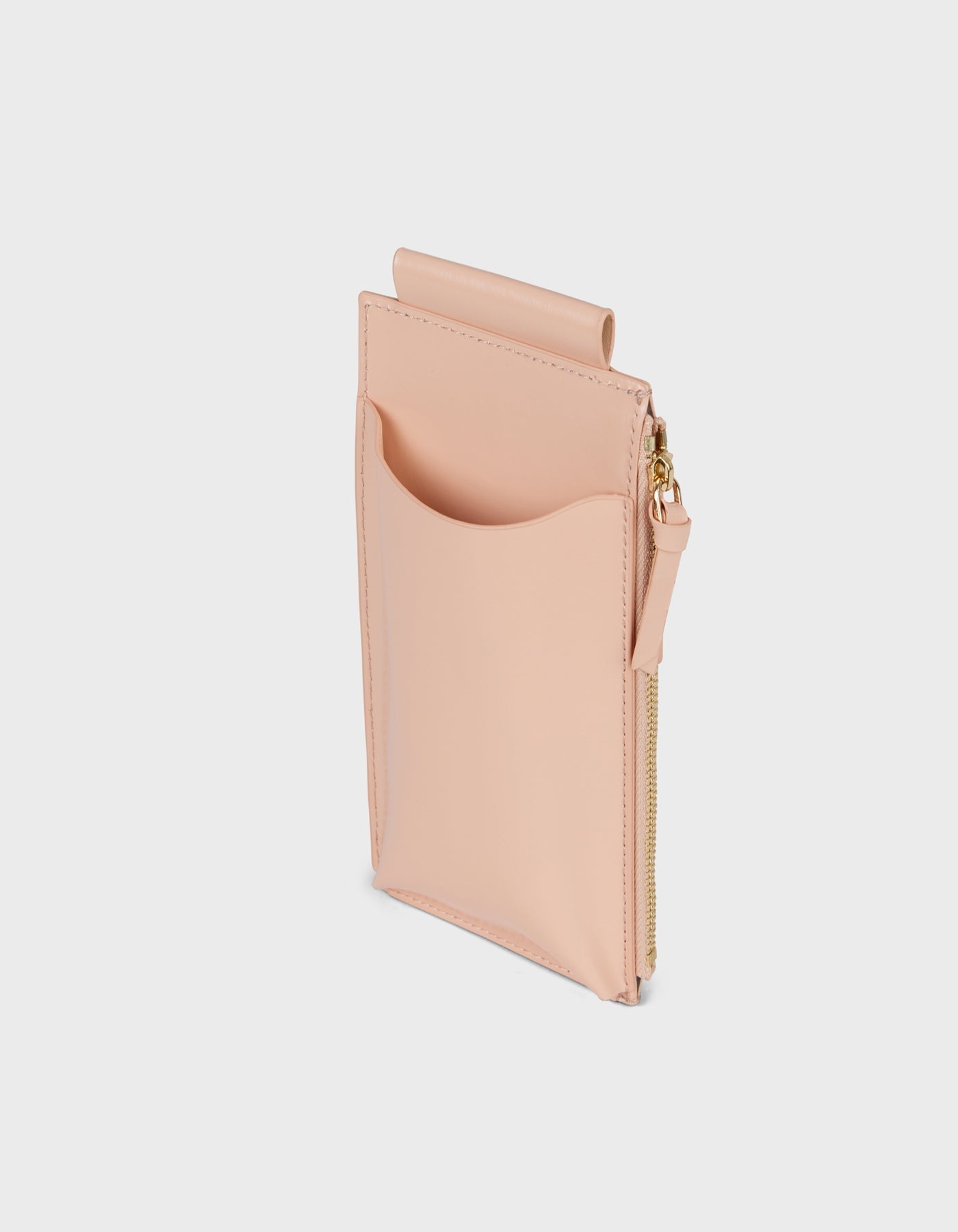 HiVa Atelier | Crossbody Phone Bag Peach Sand | Her Tarza Uygun Deri Aksesuarlar