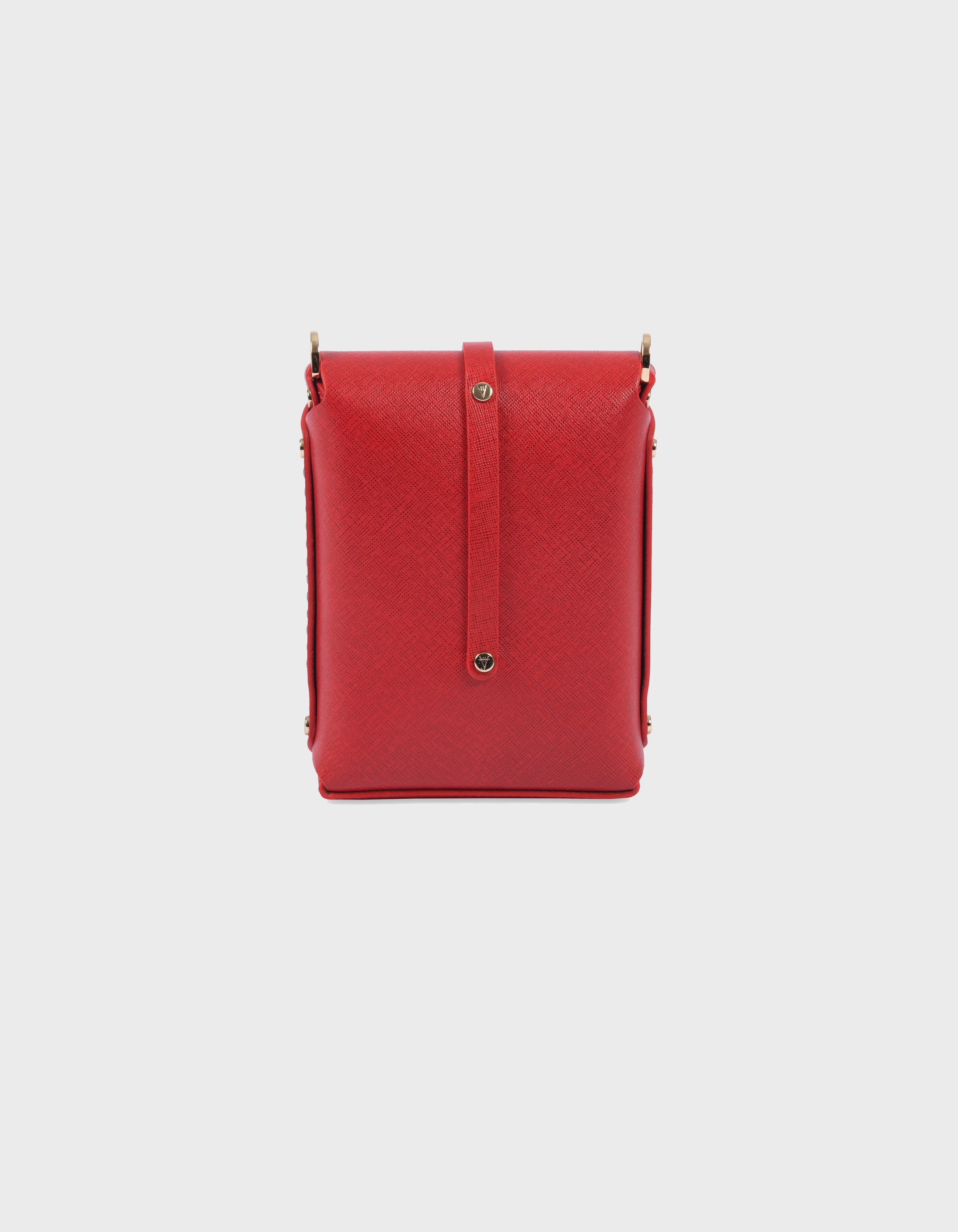 Hiva Atelier | Astrum Shoulder Bag RED | Beautiful and Versatile Leather Accessories