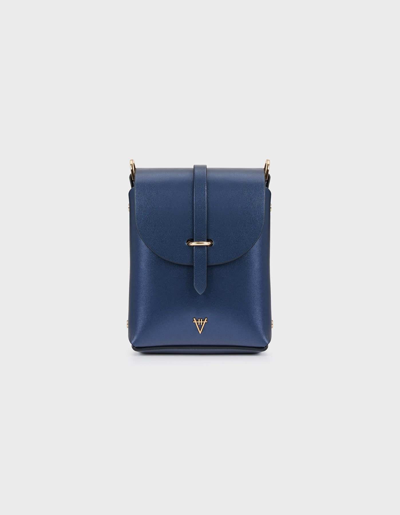 Hiva Atelier | Astrum Shoulder Bag NAVY | Beautiful and Versatile Leather Accessories