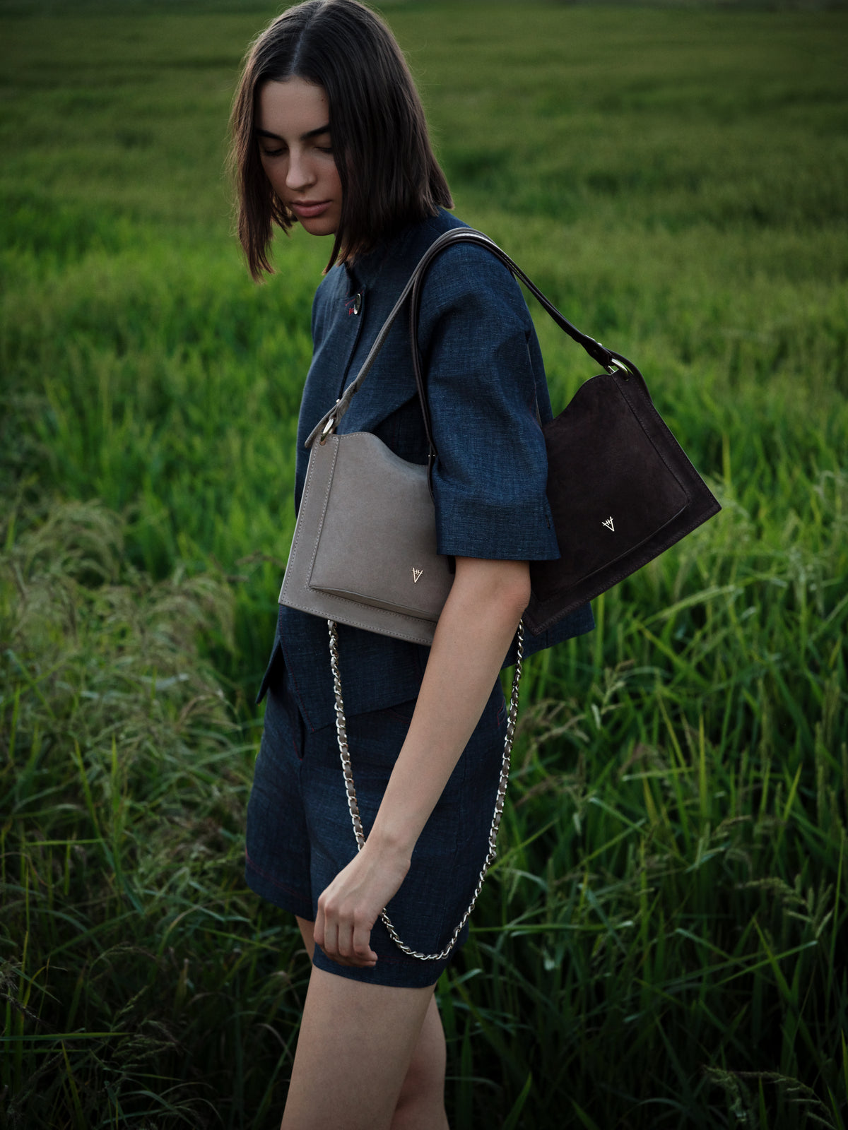 HiVa Atelier | Dalia Mini Sleek & Square Shoulder Bag | Beautiful and Versatile Leather Accessories