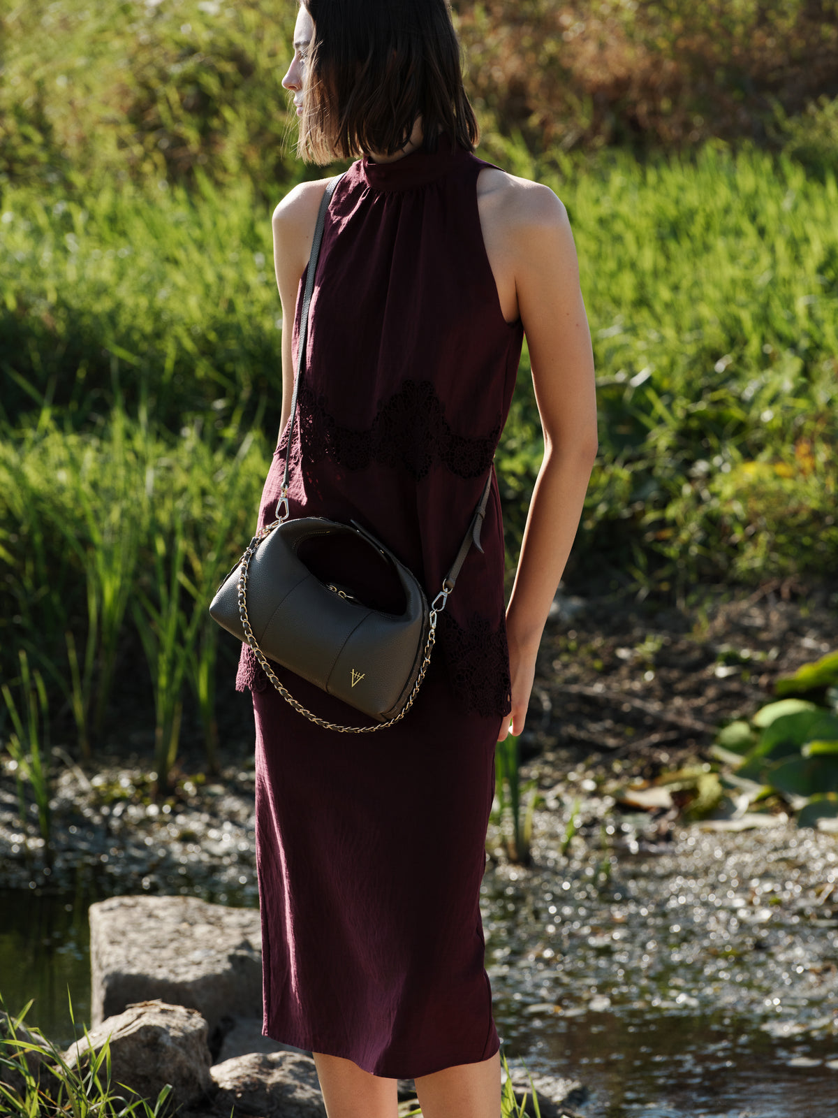 HiVa Atelier | Midi Croissant Bag | Beautiful and Versatile Leather Accessories