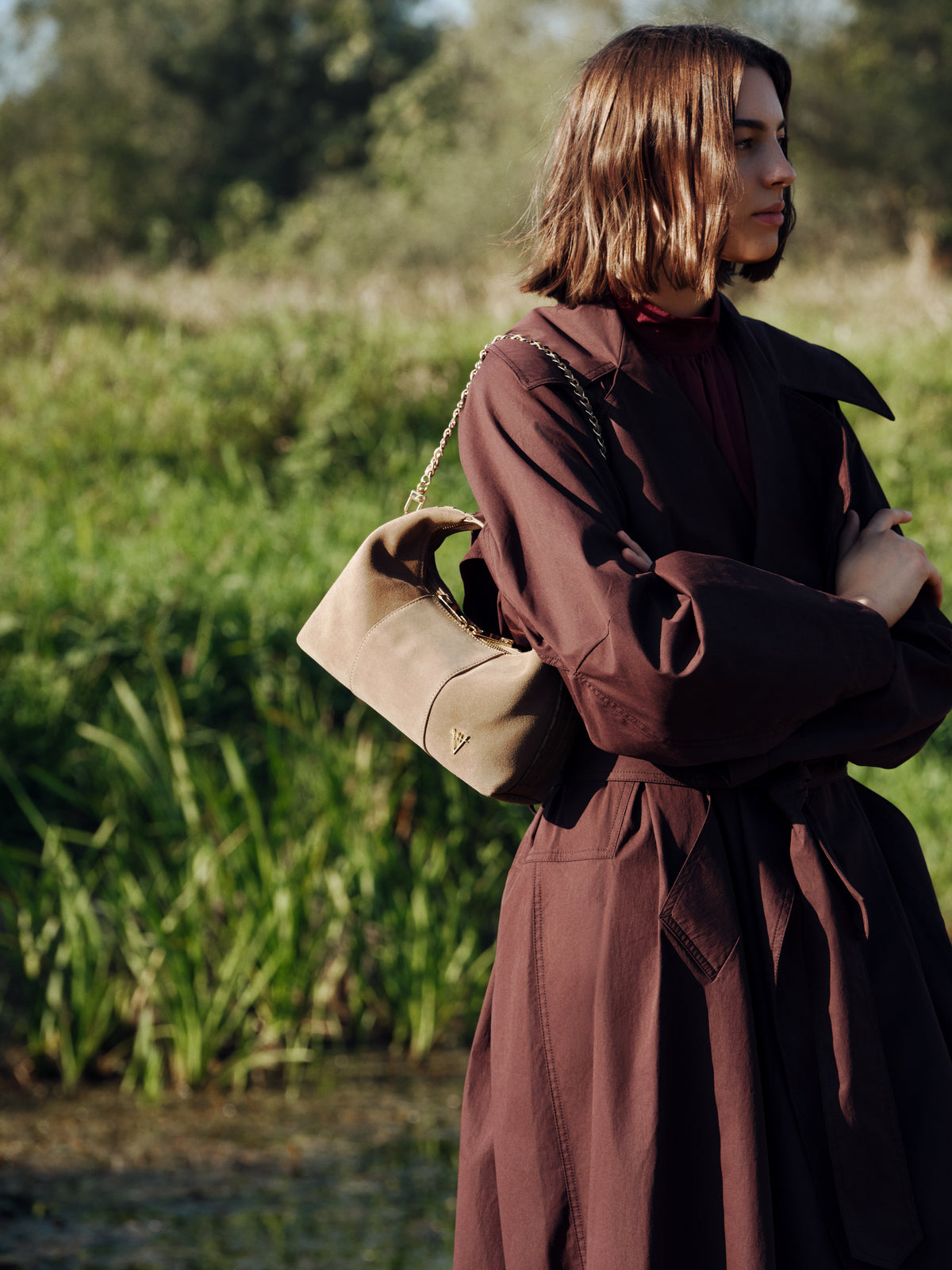HiVa Atelier | Midi Croissant Bag | Beautiful and Versatile Leather Accessories