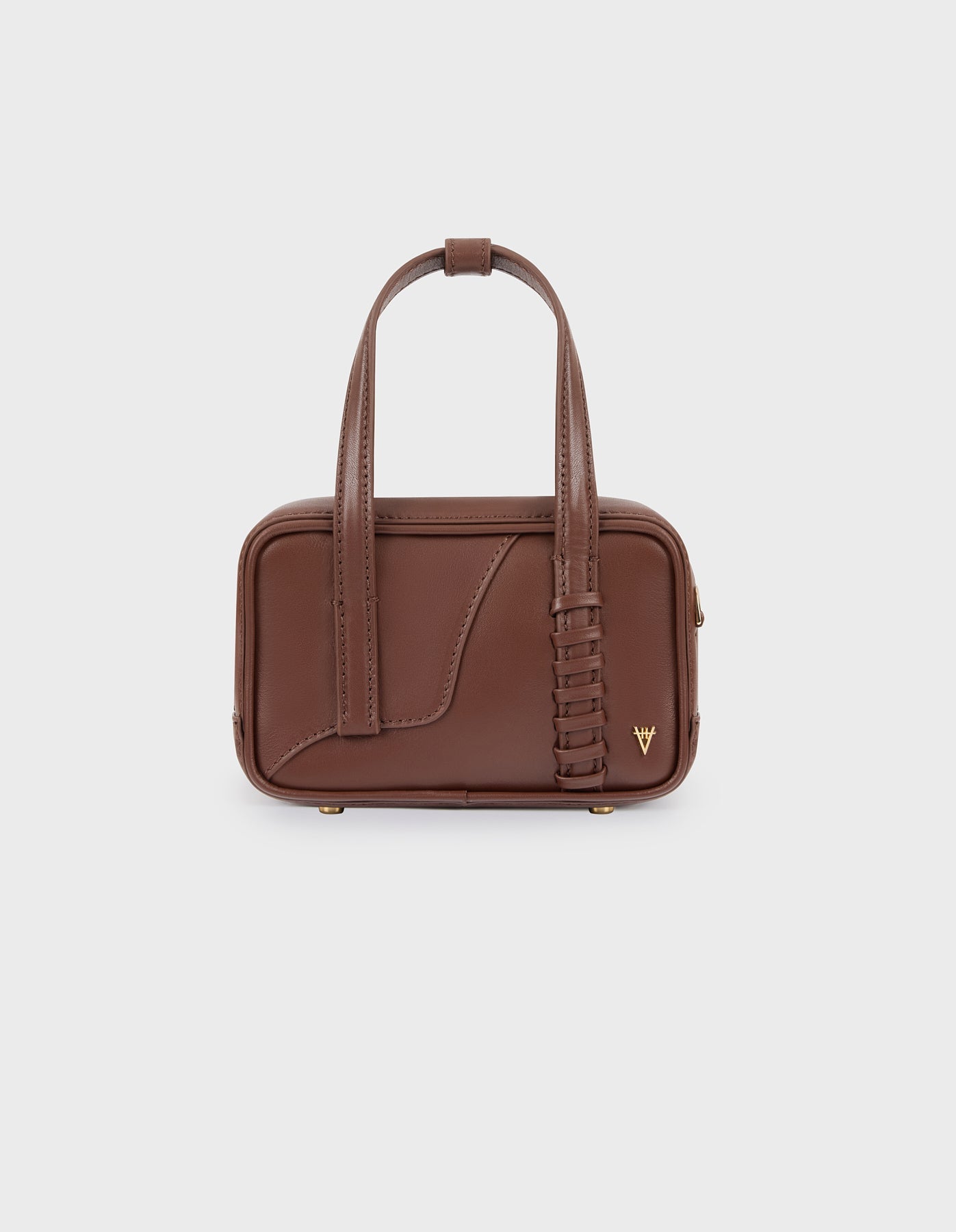 HiVa Atelier | Micro Bowling Bag NUTSHELL | Beautiful and Versatile Leather Accessories