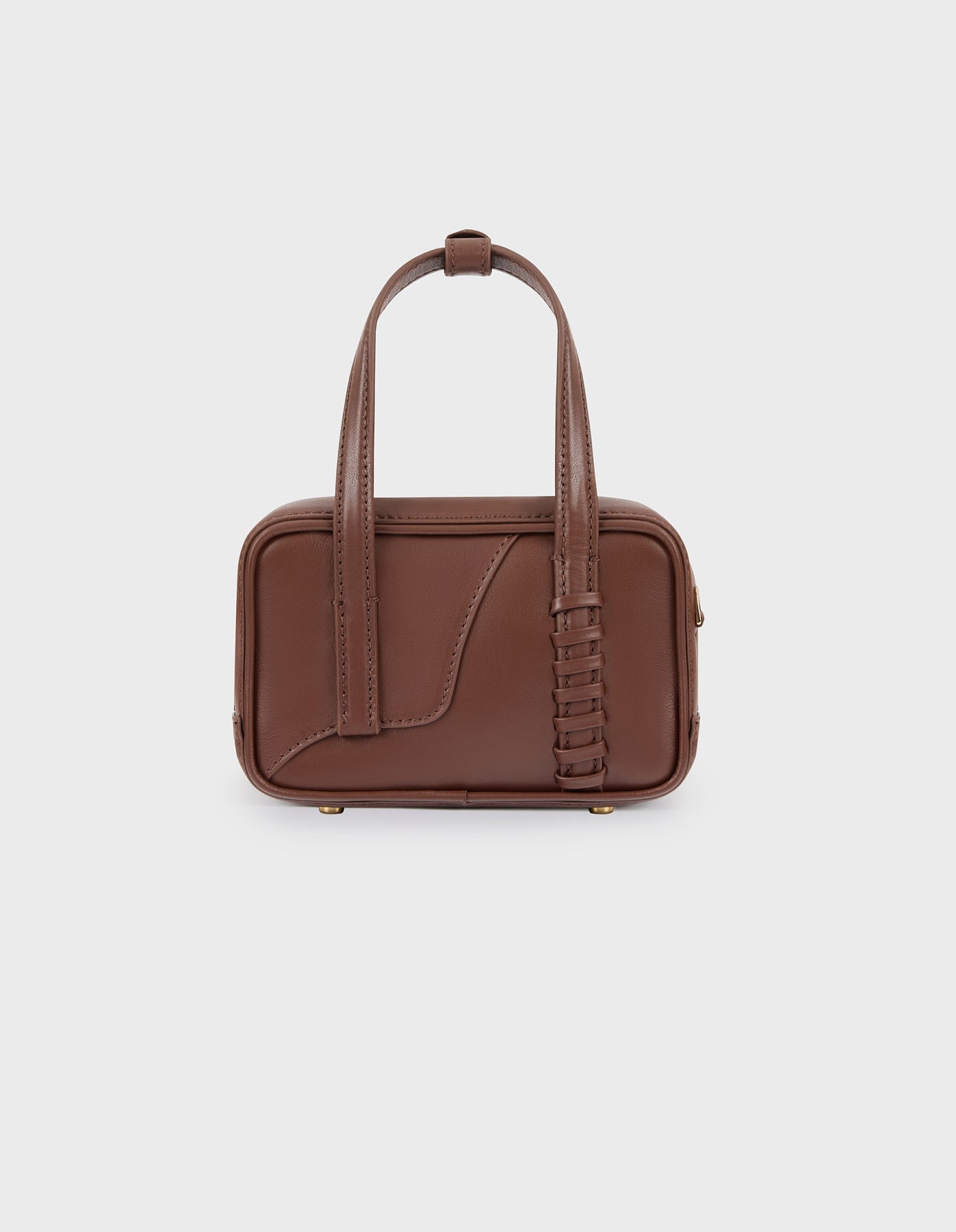 HiVa Atelier | Micro Bowling Bag NUTSHELL | Beautiful and Versatile Leather Accessories