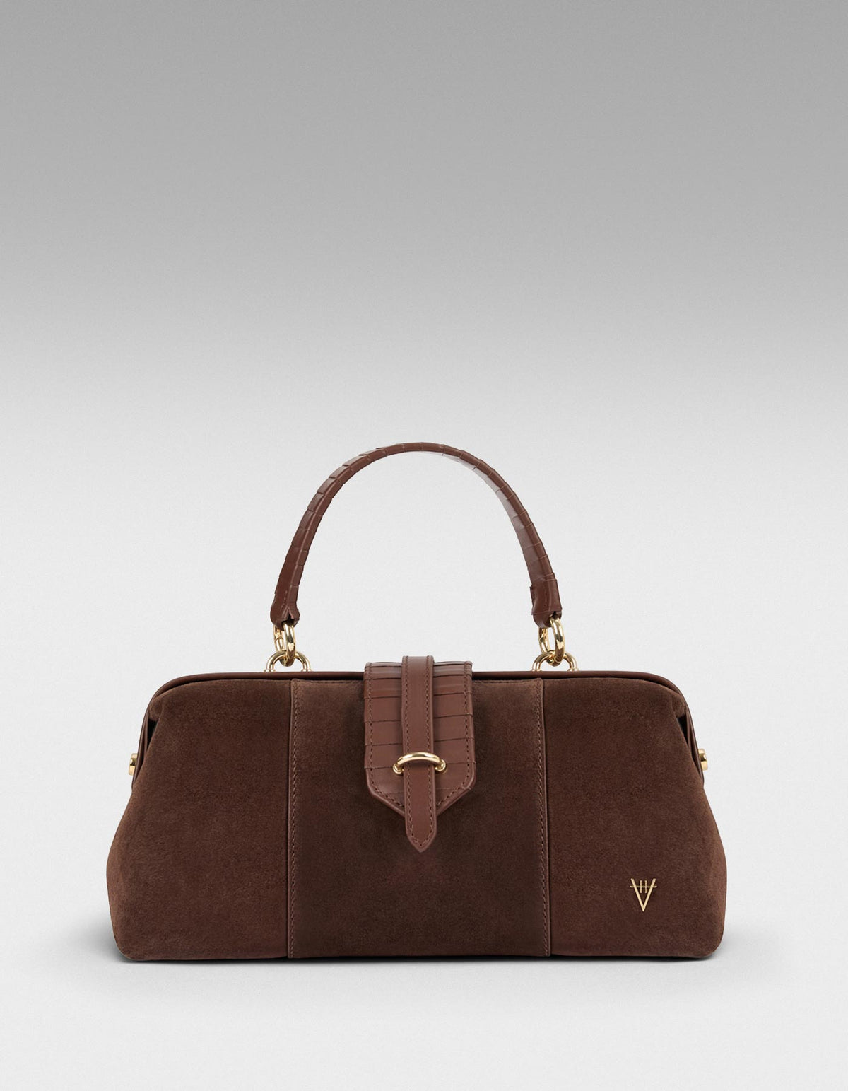 HiVa Atelier | Nubes Doctor Bag Nutshell Suede | Beautiful and Versatile Leather Accessories