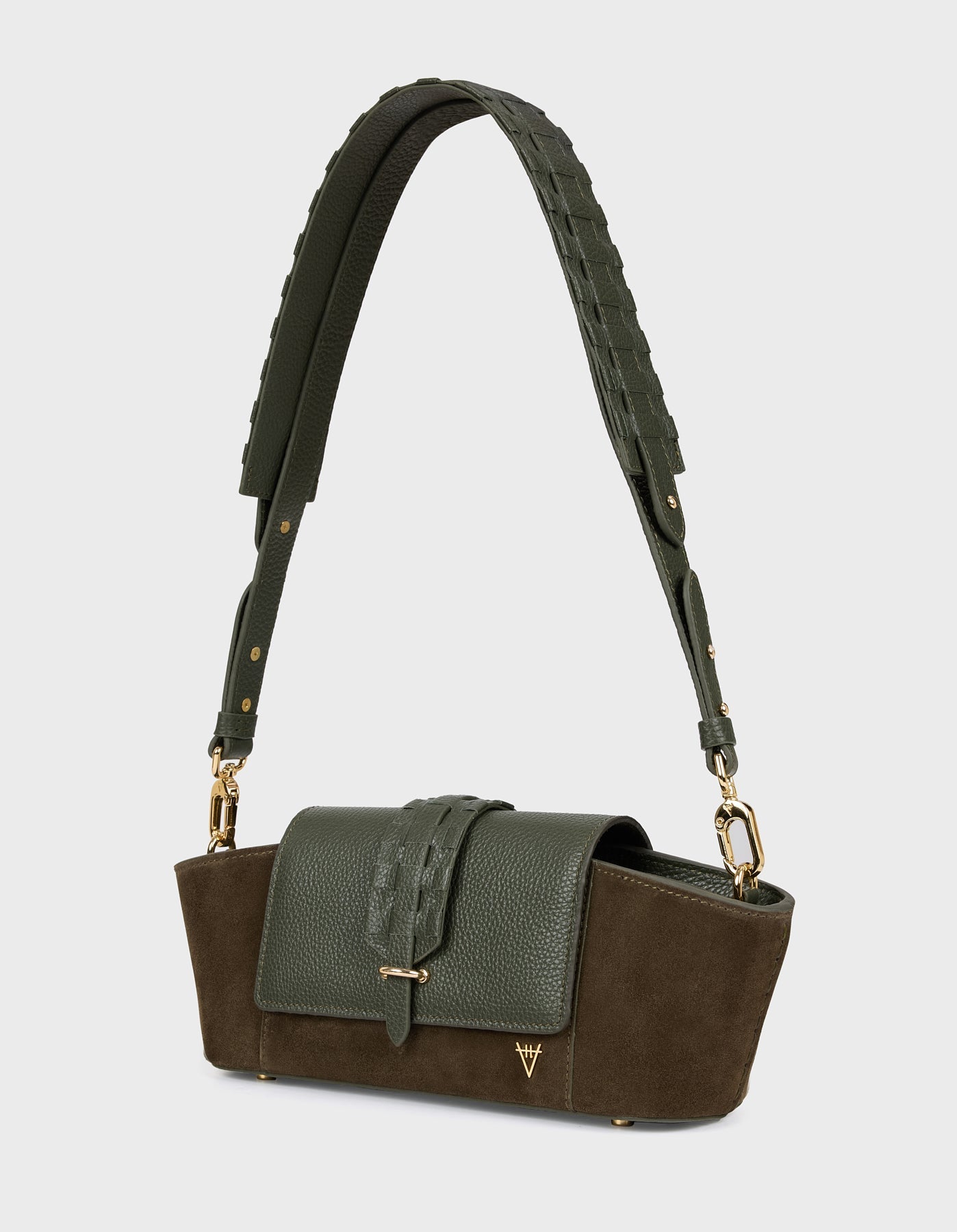 HiVa Atelier | Navis Shoulder Bag KHAKI | Beautiful and Versatile Leather Accessories