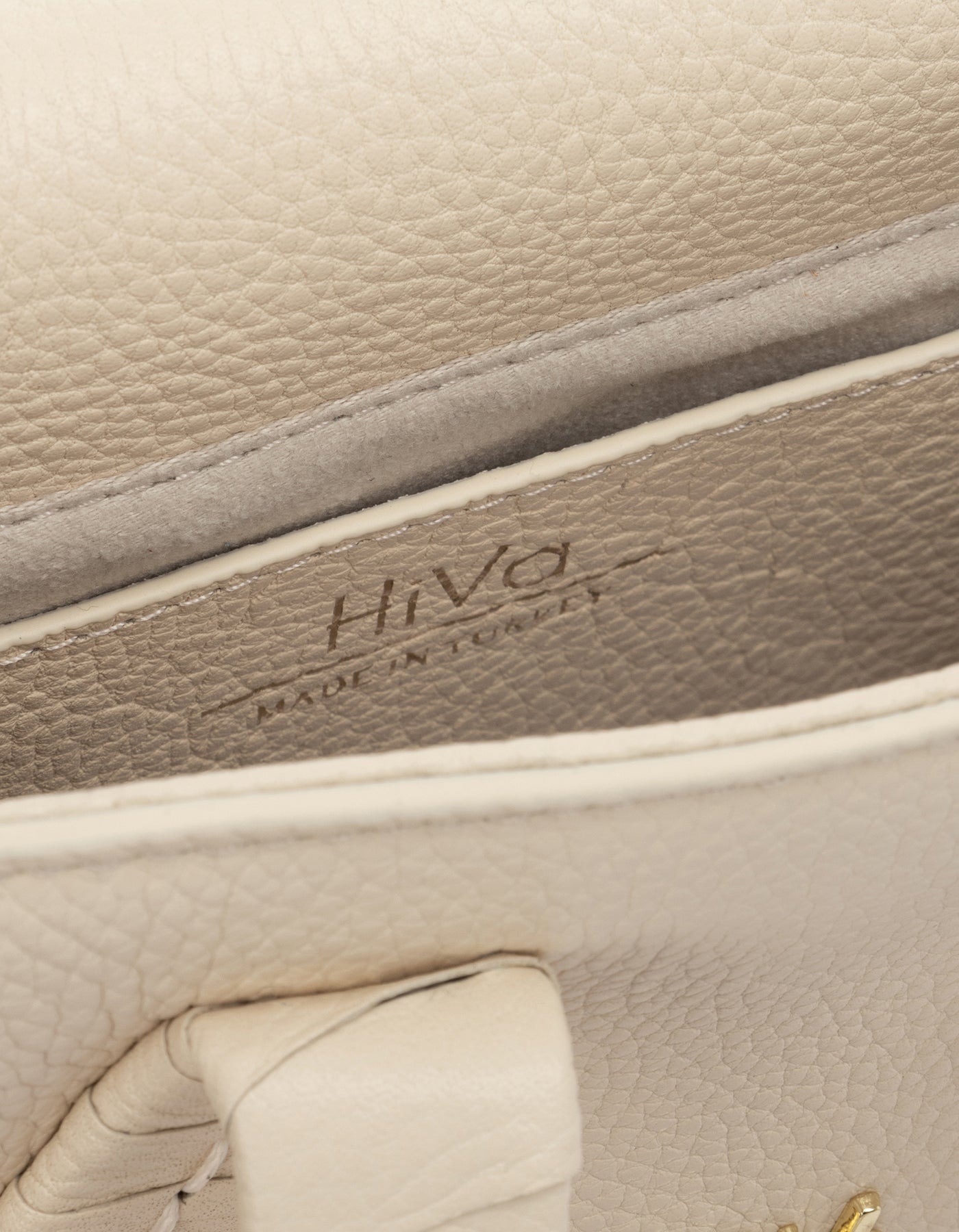 Hiva Atelier | Pera Mini Shoulder Bag BONE | Her Tarza Uygun Deri Aksesuarlar