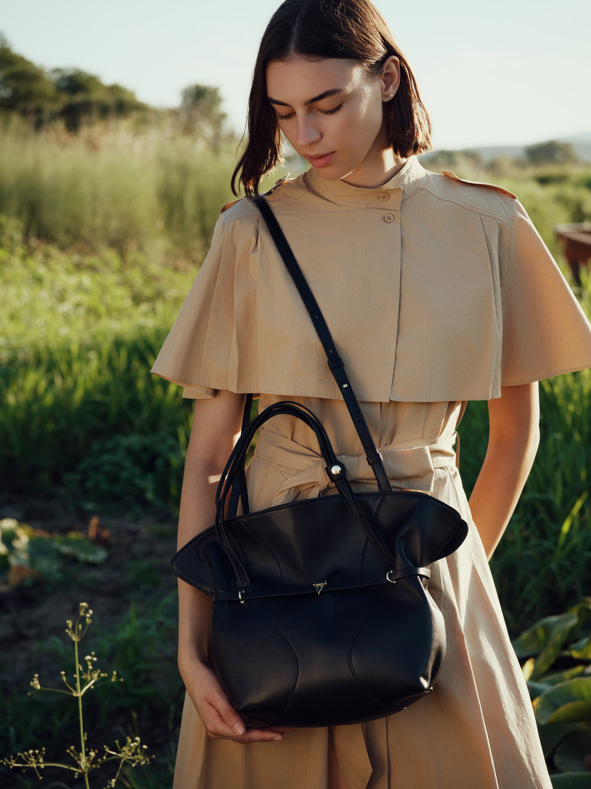 HiVa Atelier | Vela Soft Wing Shoulder Bag | Beautiful and Versatile Leather Accessories