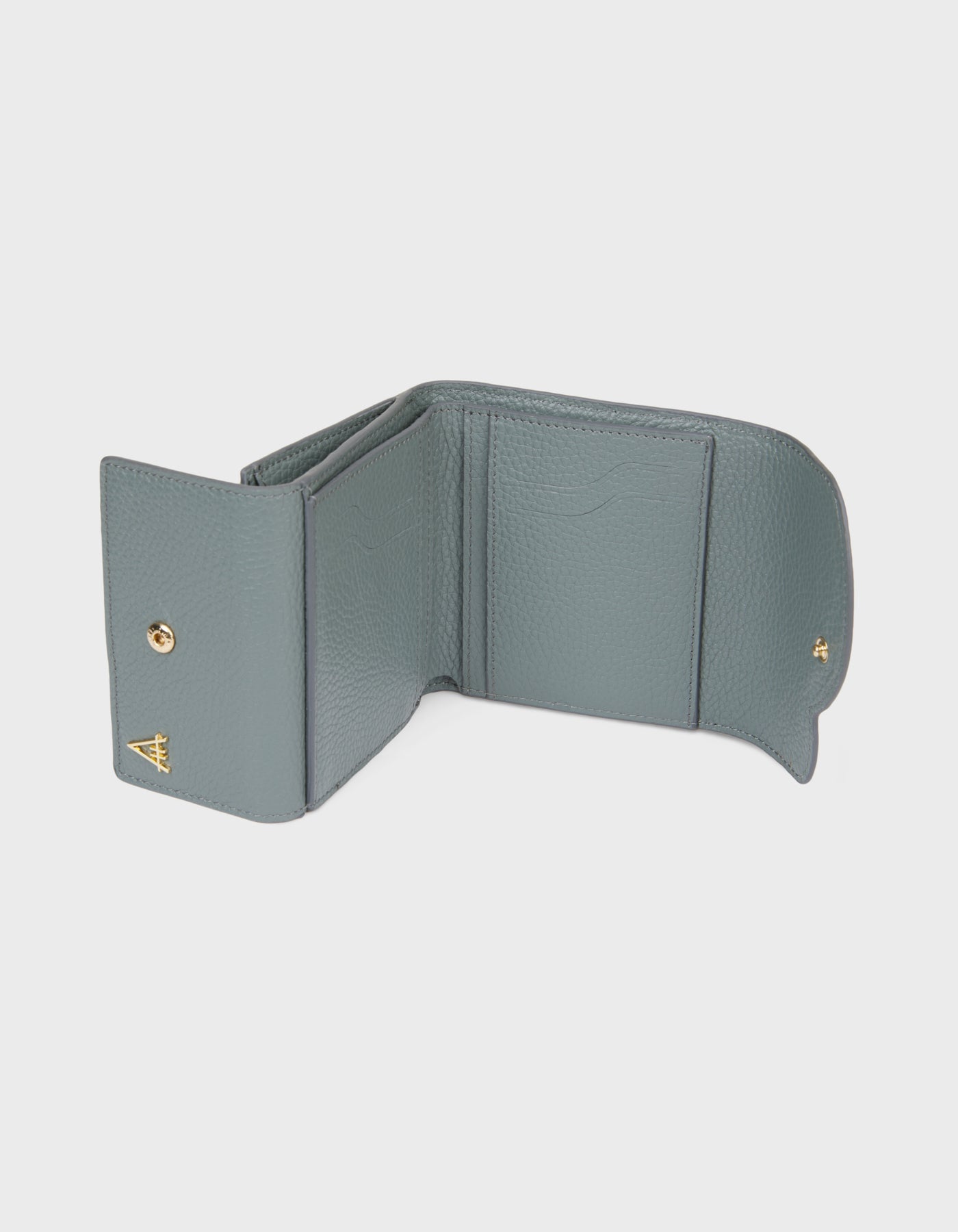 HiVa Atelier | Larus Compact Wallet DUSTY BLUE | Beautiful and Versatile Leather Accessories
