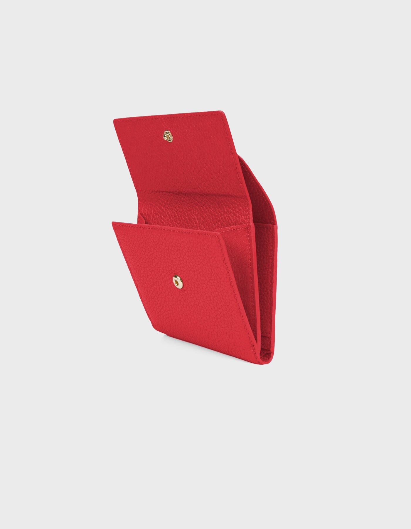 HiVa Atelier | Larus Compact Wallet RED | Beautiful and Versatile Leather Accessories