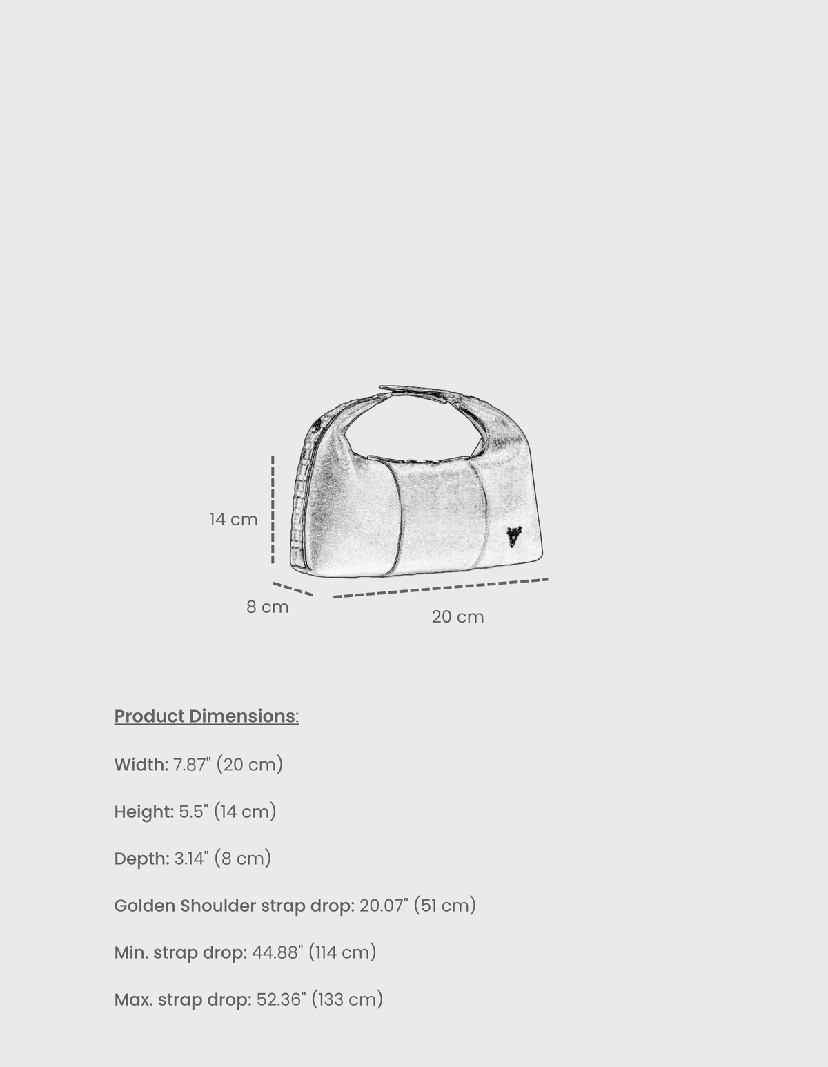 HiVa Atelier | Midi Croissant Bag | Beautiful and Versatile Leather Accessories