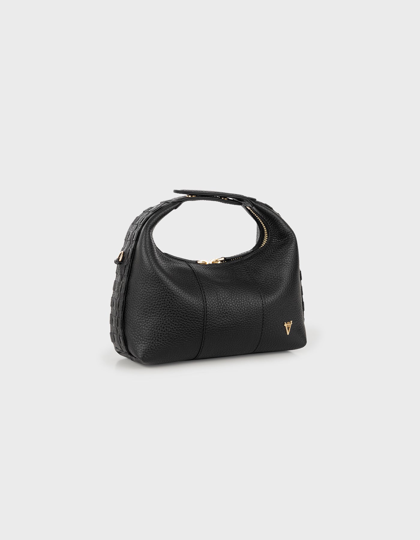 Hiva Atelier | Mini Croissant Black | Beautiful and Versatile Leather Accessories