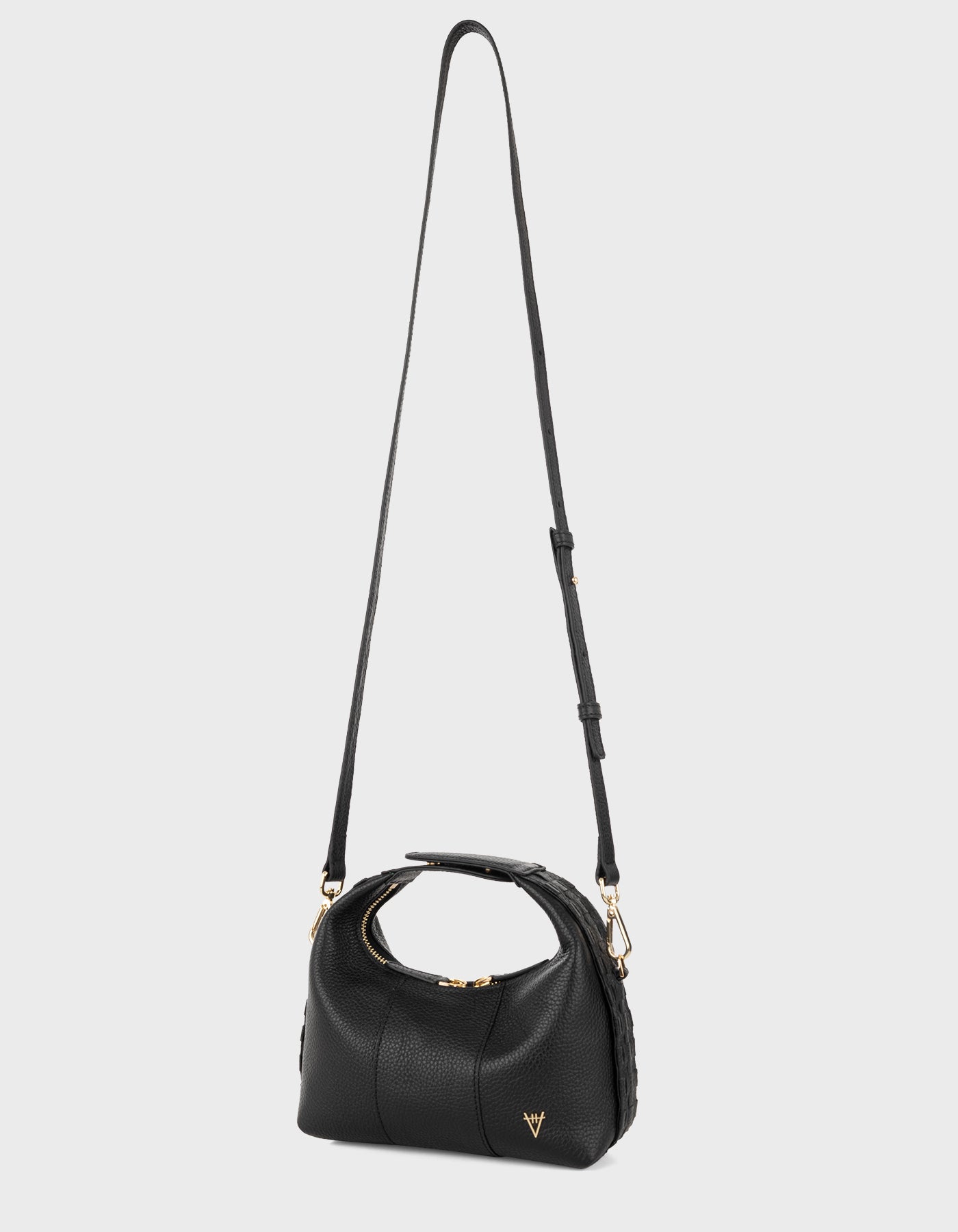 Hiva Atelier | Mini Croissant Black | Beautiful and Versatile Leather Accessories