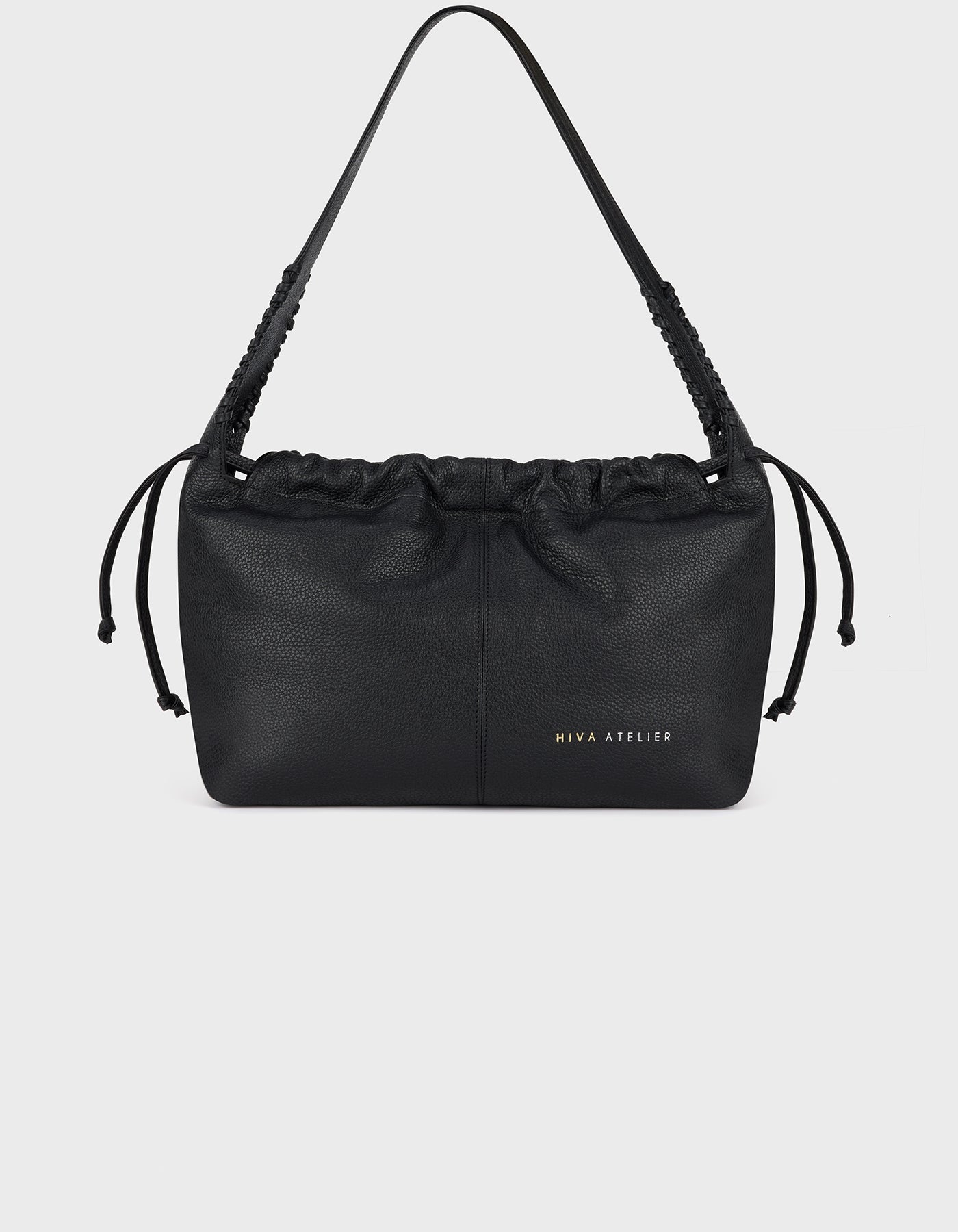 Hiva Atelier | All Day Midi Bucket Bag Black Flotter | Beautiful and Versatile