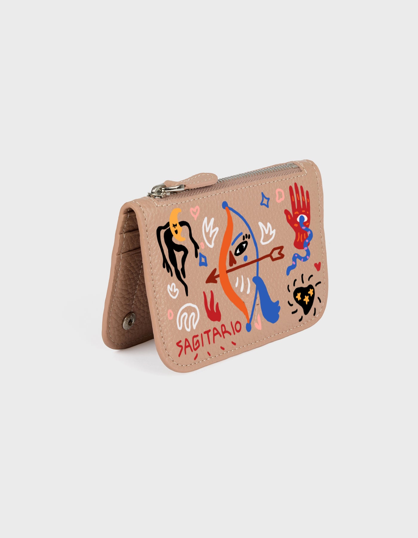 Hiva Atelier | Alae Zodiac Edition - Hand-Painted Nude Sagittarius | Beautiful and Versatile Leather Accessories