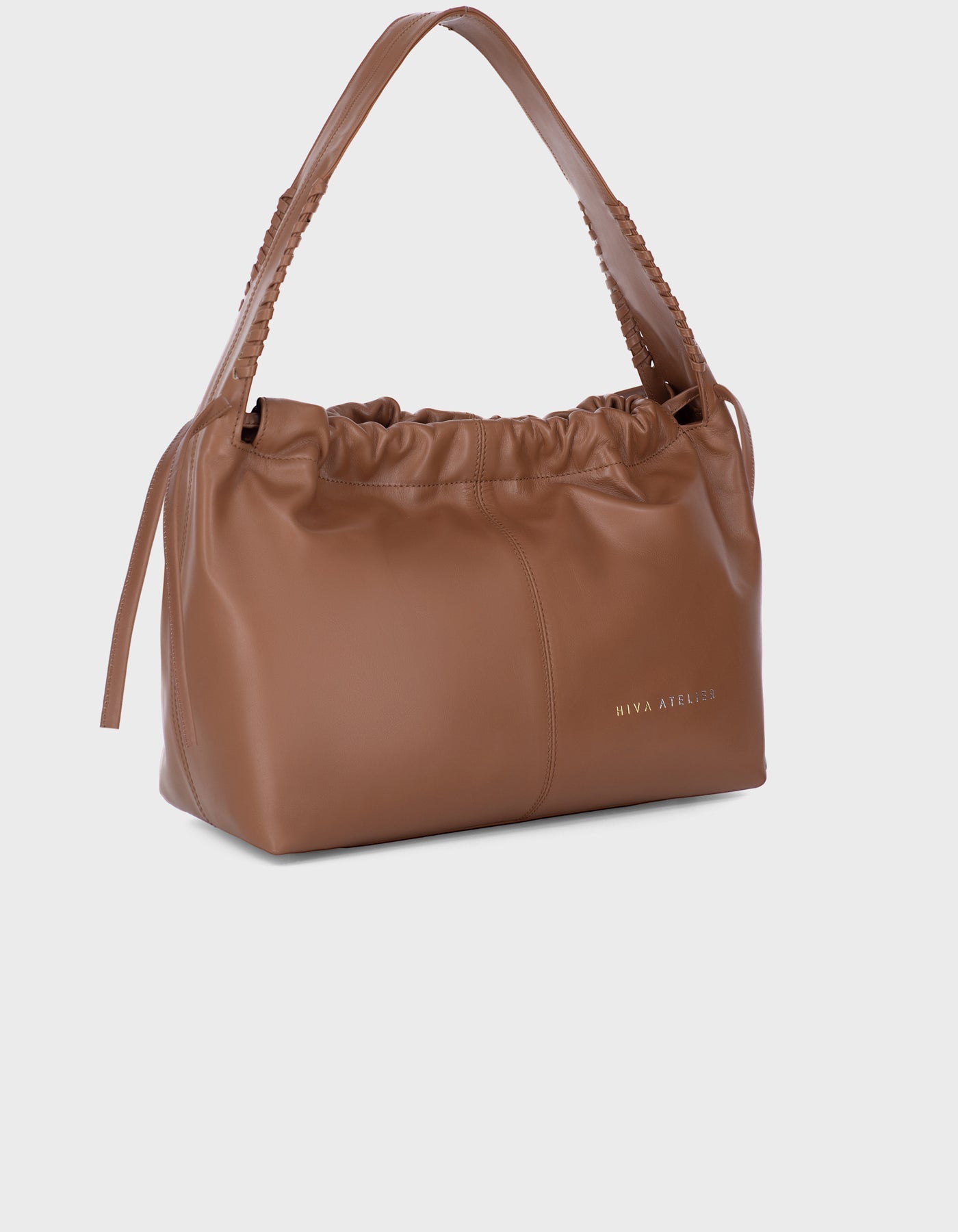 Hiva Atelier | All Day Midi Bucket Bag Smooth Wood | Beautiful and Versatile