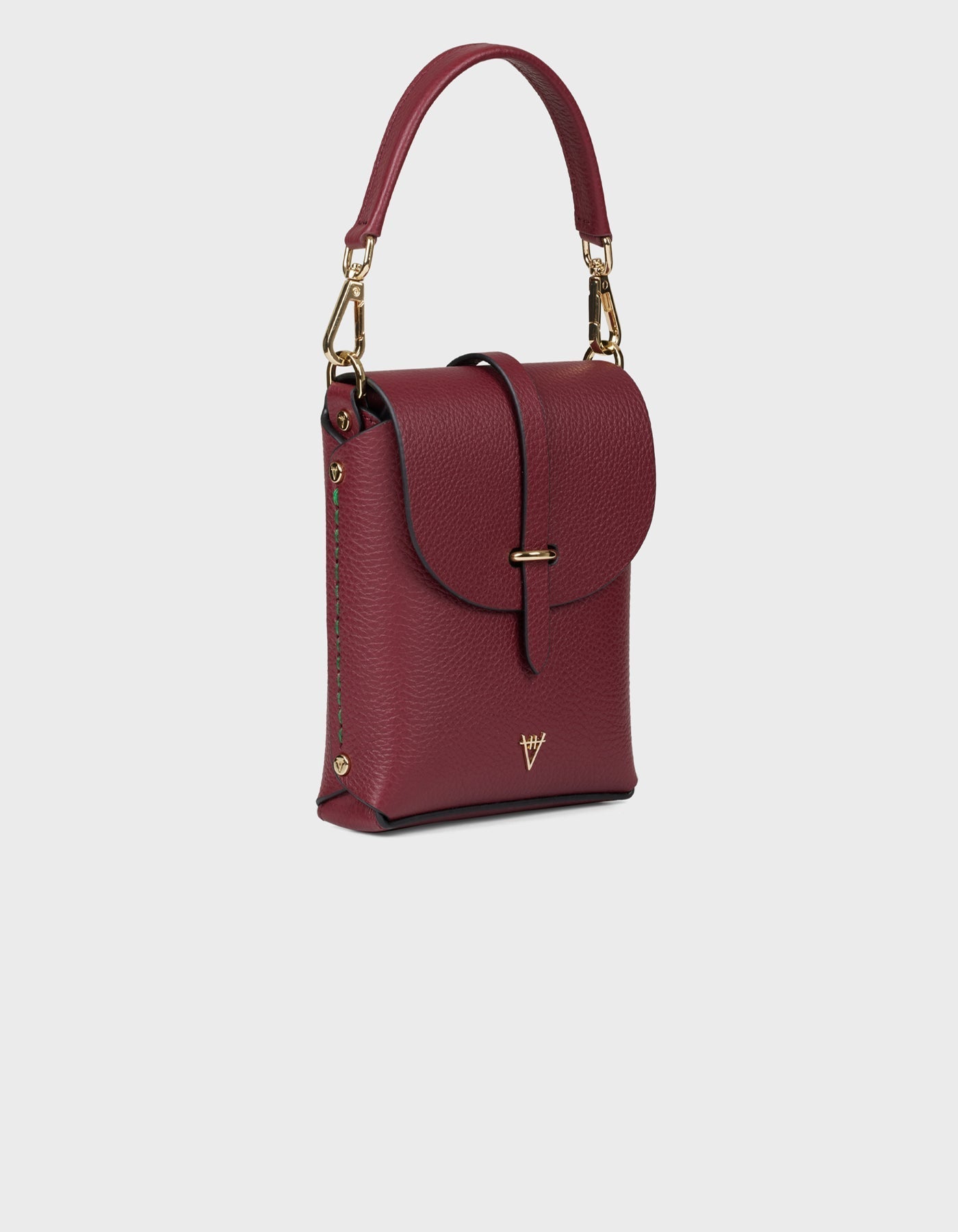 Hiva Atelier | Mini Astrum Shoulder Bag Burgundy | Beautiful and Versatile Leather Accessories