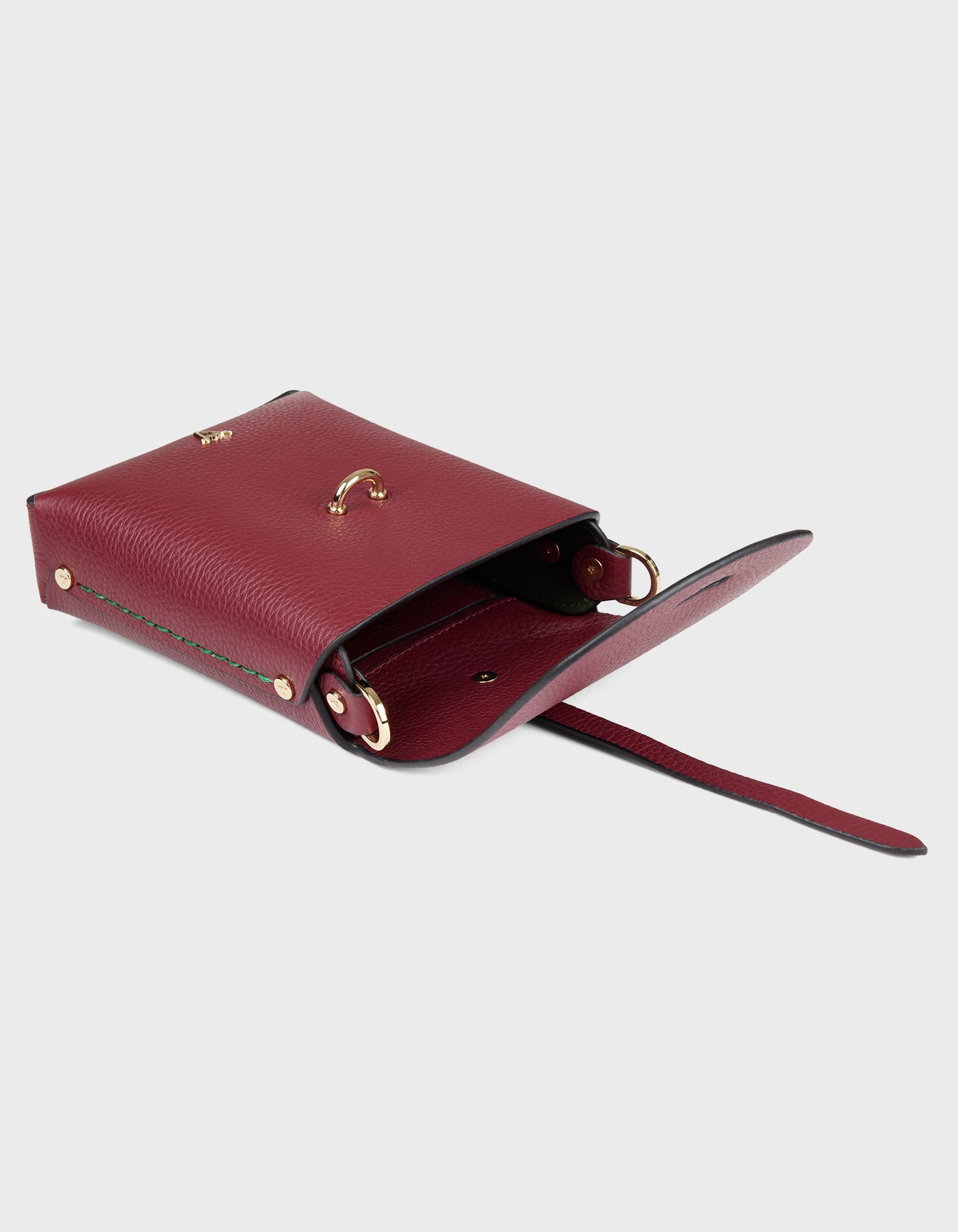 Hiva Atelier | Mini Astrum Shoulder Bag Burgundy | Beautiful and Versatile Leather Accessories