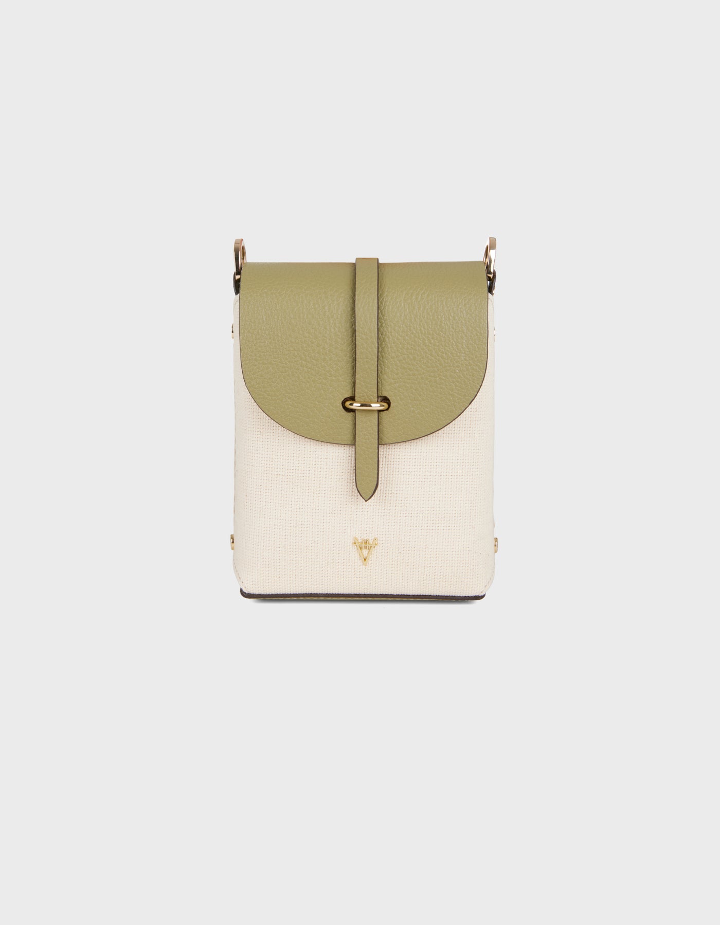 Hiva Atelier | Mini Astrum Shoulder Bag Canvas Olive | Beautiful and Versatile Leather Accessories