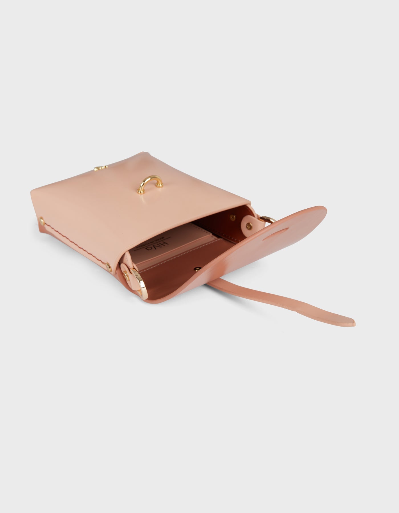 Hiva Atelier | Mini Astrum Shoulder Bag Peach Sand | Beautiful and Versatile Leather Accessories