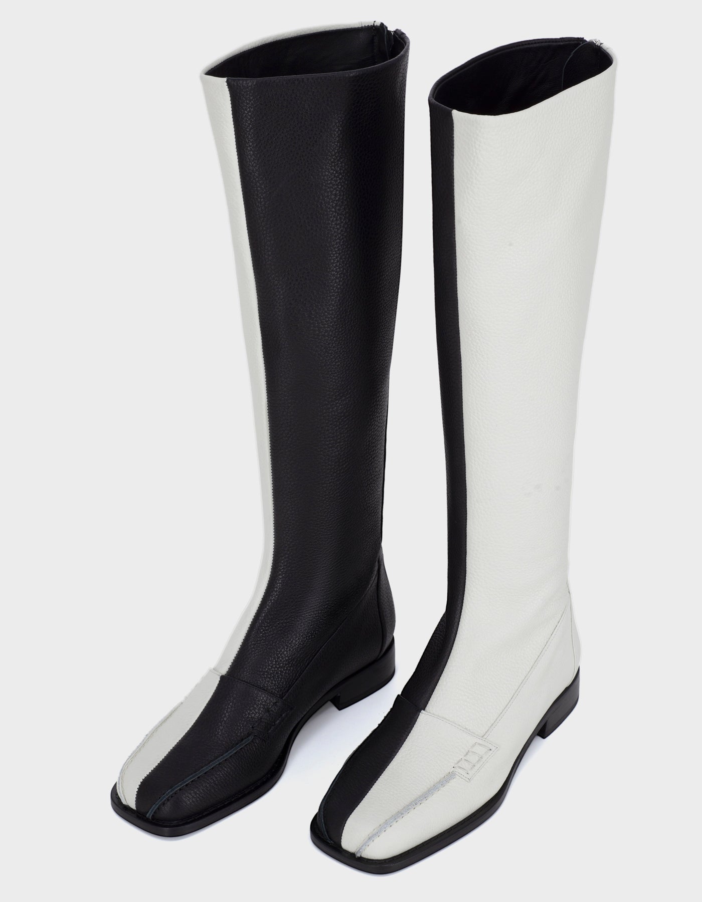 Block Detail Knee Boots - Finest Quality HiVa Atelier GmbH Leather Accessories