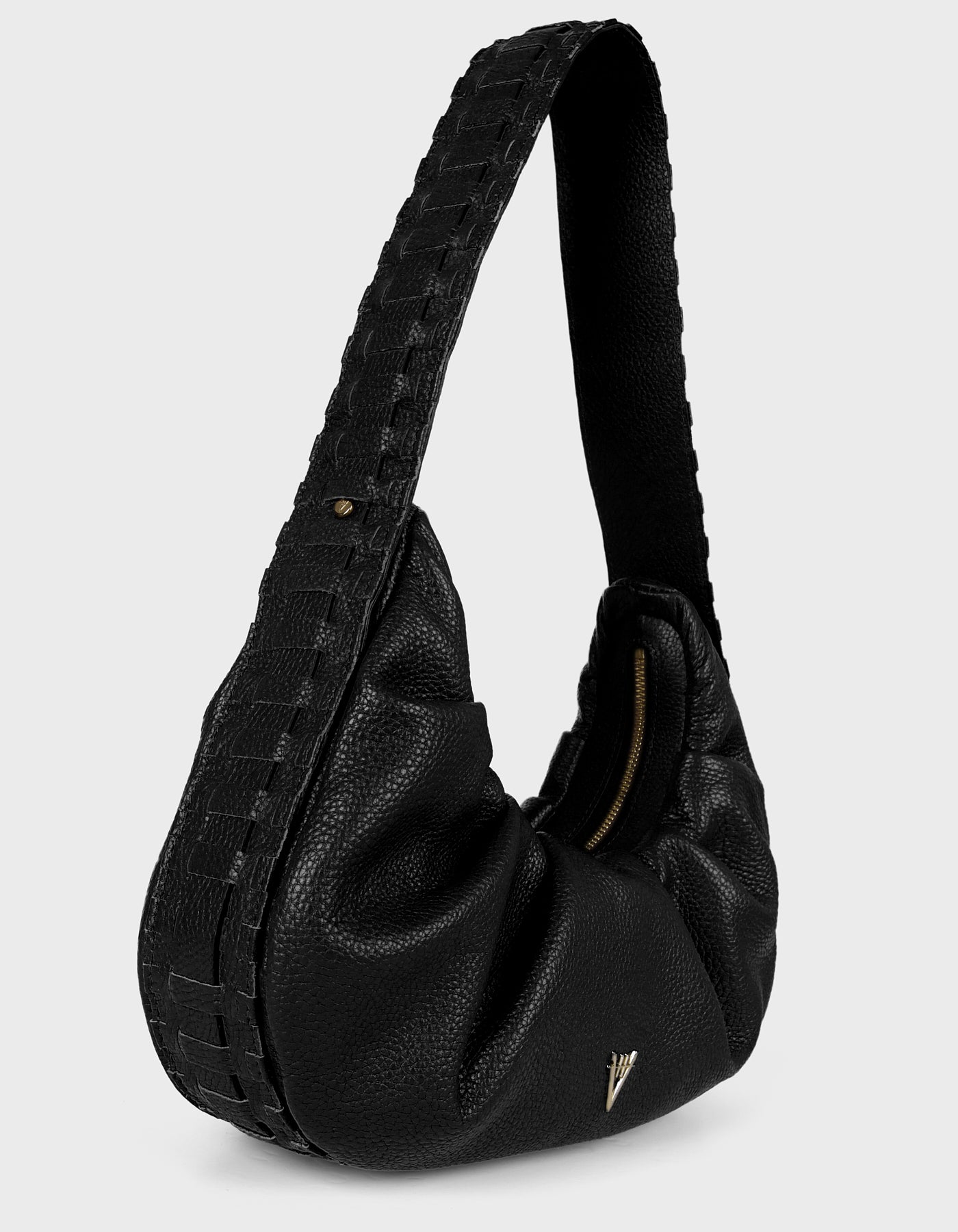 HiVa Atelier | Croissant Bag Black | Beautiful and Versatile Leather Accessories