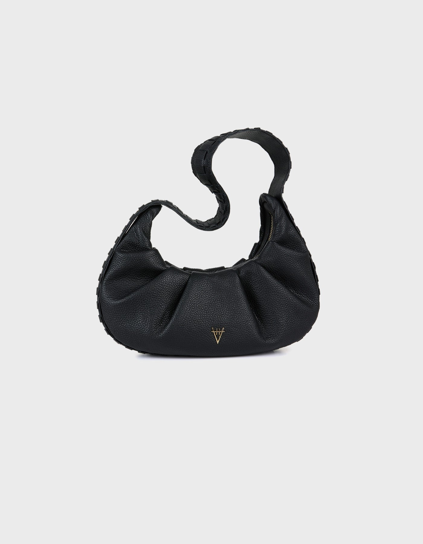 HiVa Atelier | Croissant Bag Black | Beautiful and Versatile Leather Accessories